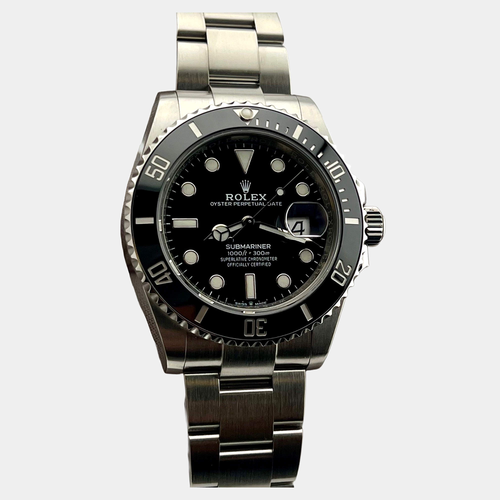 Pre Owned Rolex Submariner Date 126610LN Automatic Black Dial Stainless Steel Men's Wristwatch 41mm