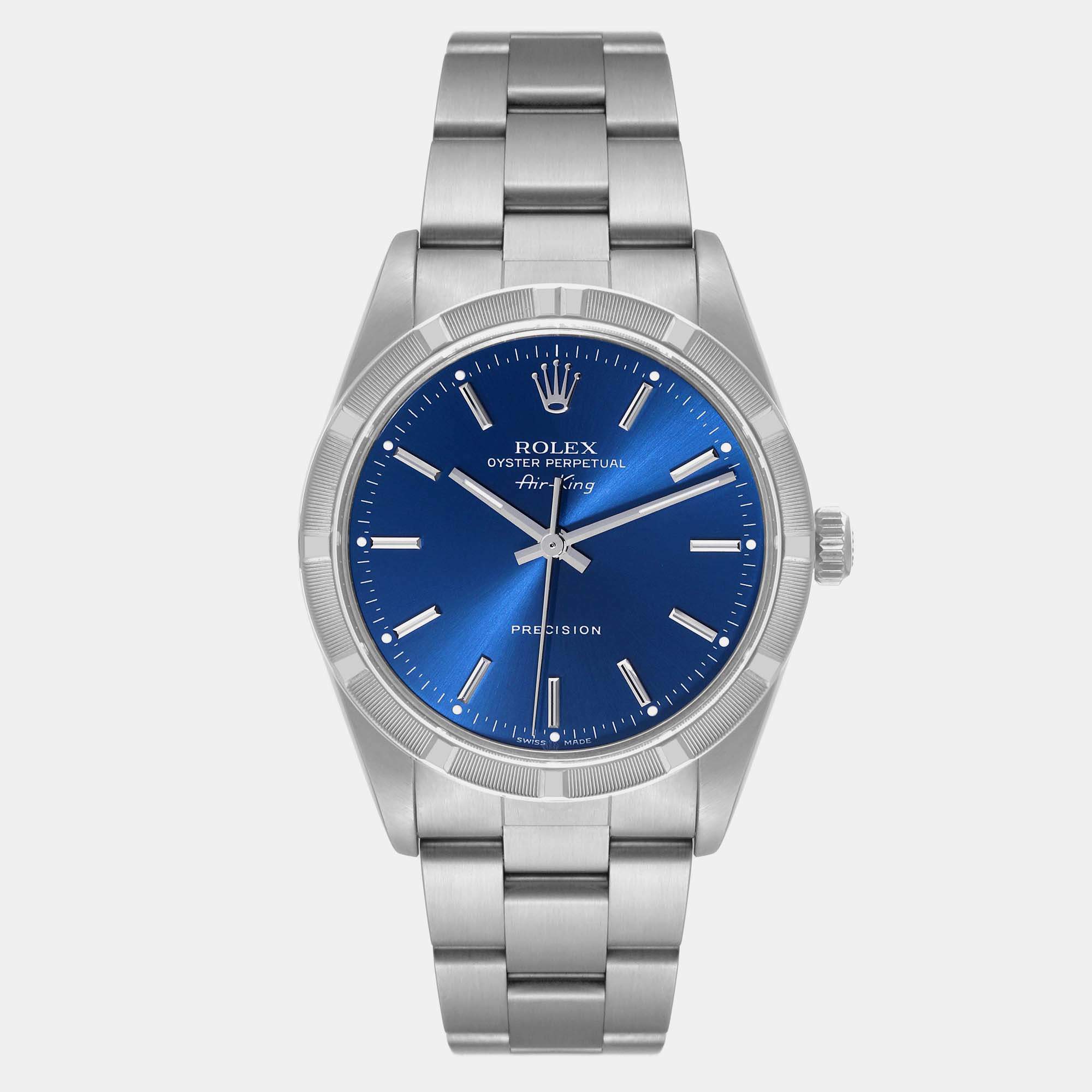 Rolex discount men blue