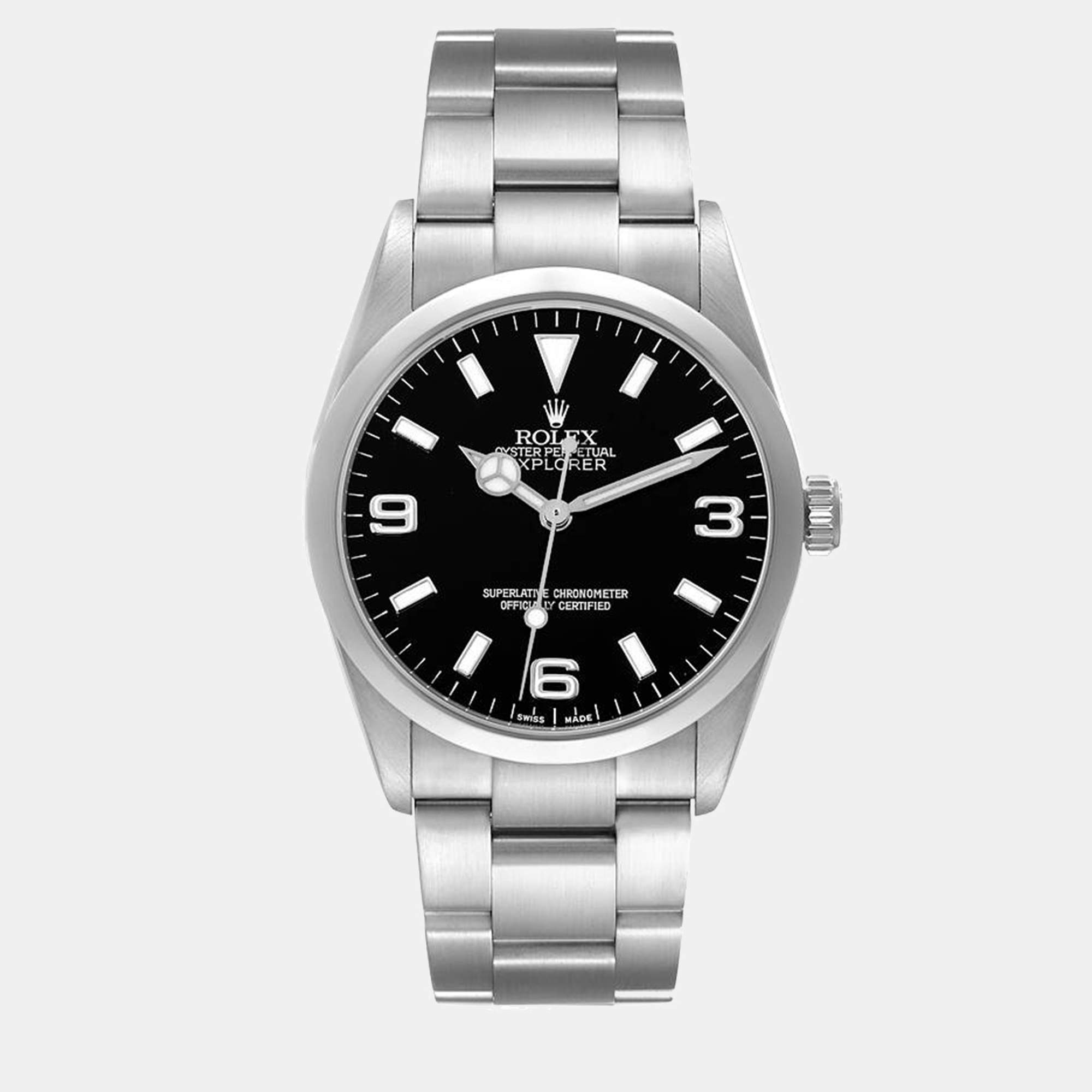 Rolex Explorer I Black Dial Steel Men s Watch 114270 36 mm Rolex TLC