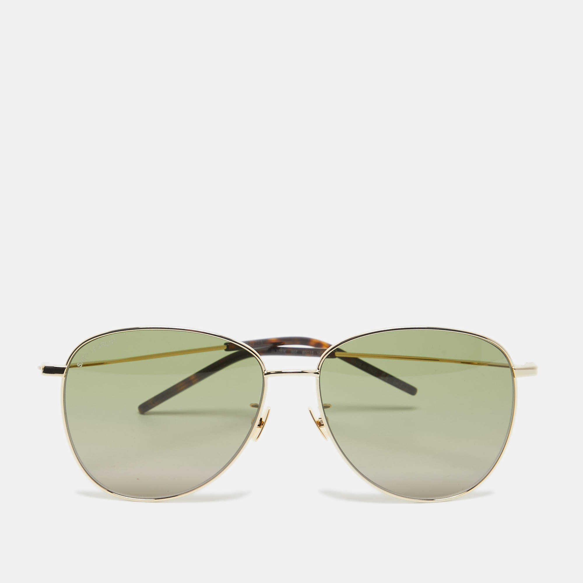 Saint Laurent Black/Gold SL328/K Aviator Sunglasses
