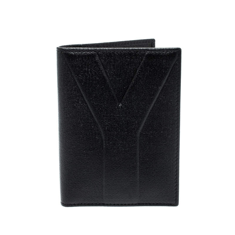 Saint Laurent Paris Black Leather Bifold Wallet