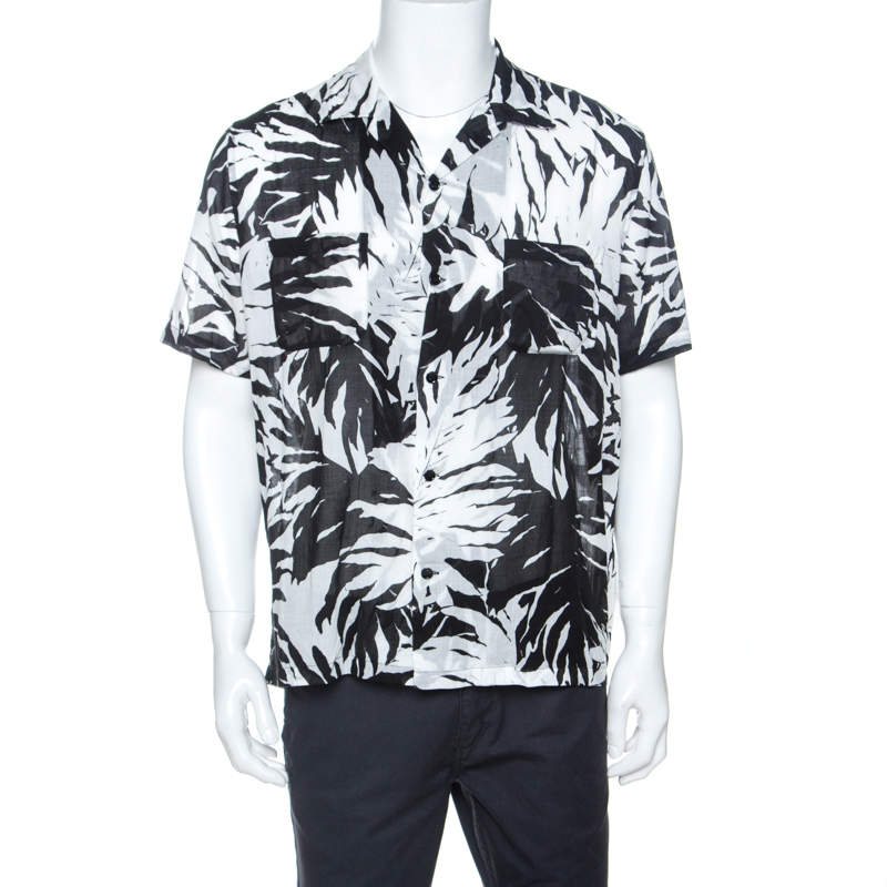 saint laurent palm shirt