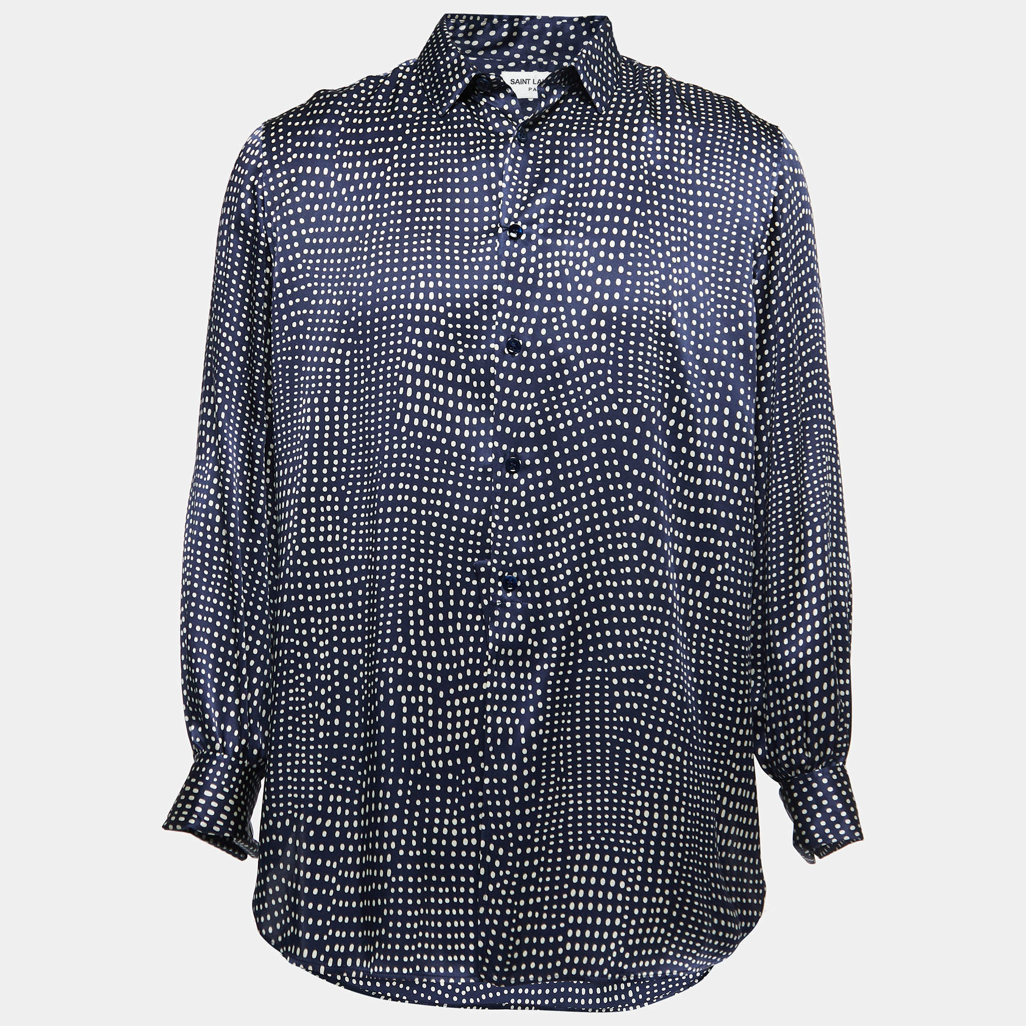 saint laurent silk shirt men's