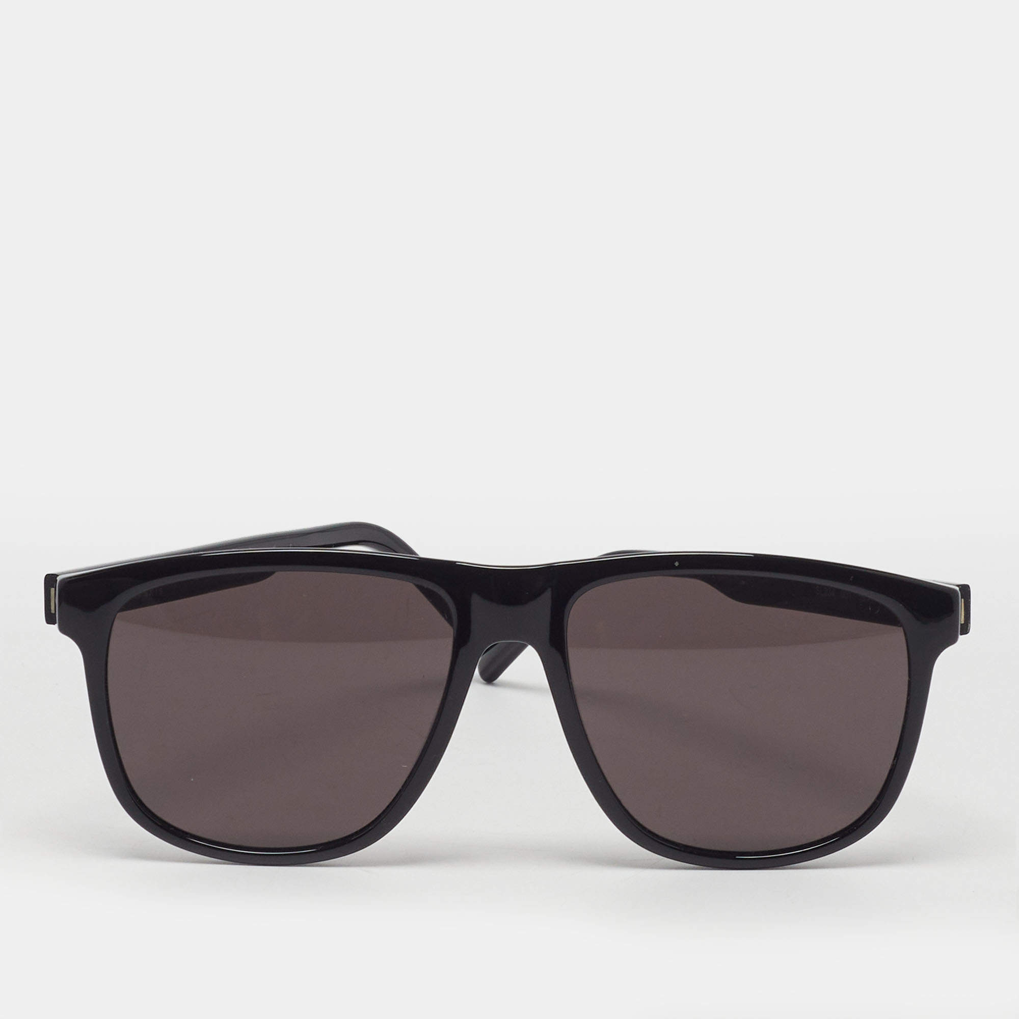 Pre Owned Saint Laurent Black Signature SL334 Square Sunglasses 