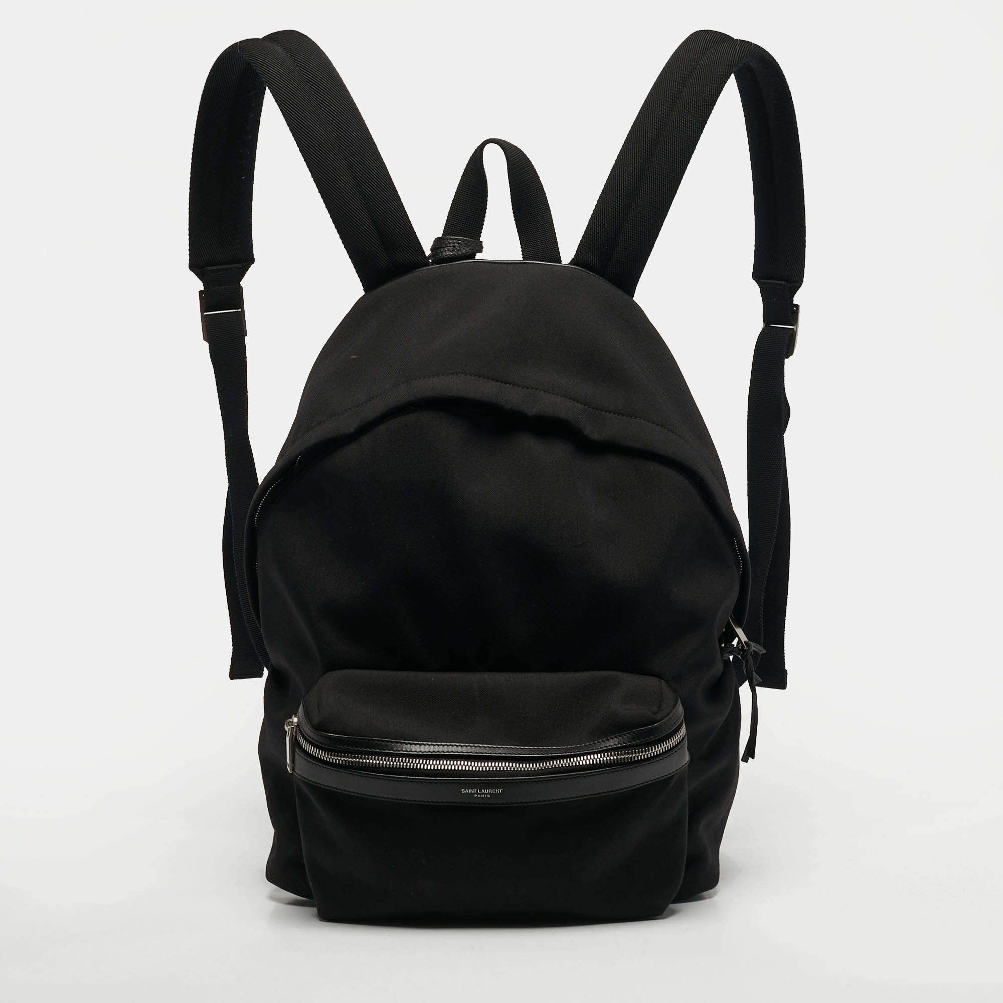 مملوكة مسبقًا Saint Laurent Classic Black Canvas Backpack