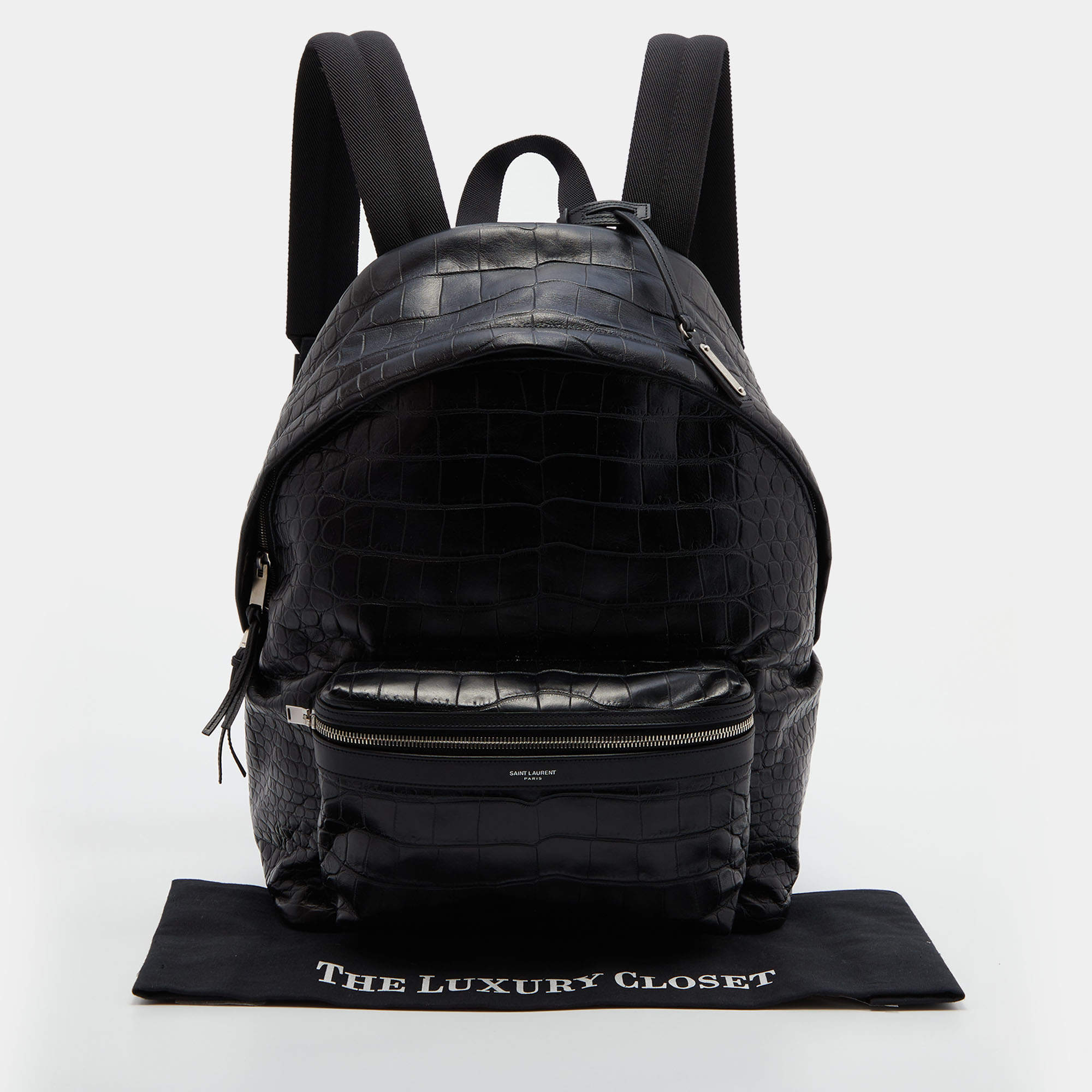 Saint laurent hot sale croc backpack