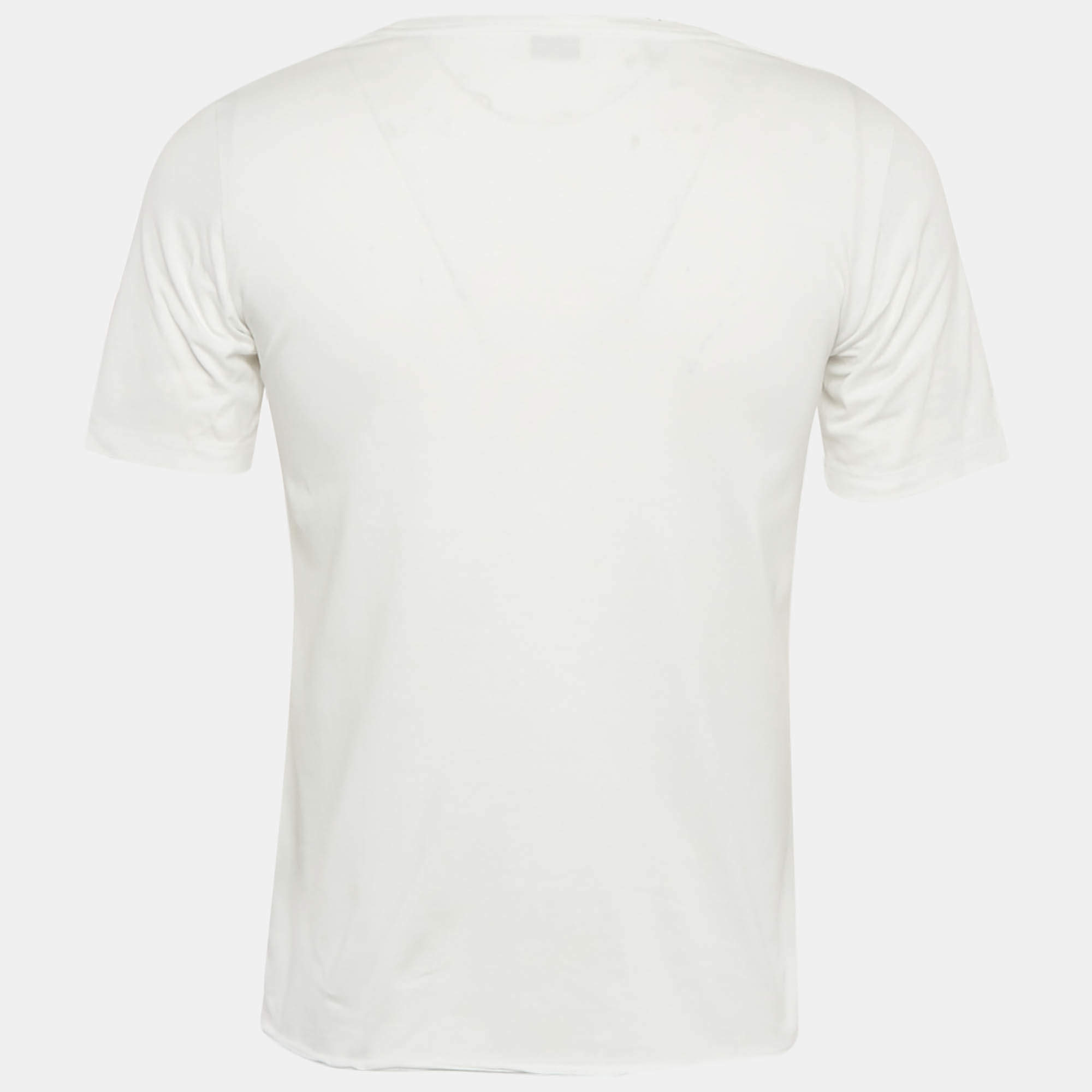 Tシャツ・カットソー SAINT LAURENT Men T Shirts 798933 Y37RY9000 White Saint Laurent T-Shirt | Saint Laurent | YSL FI