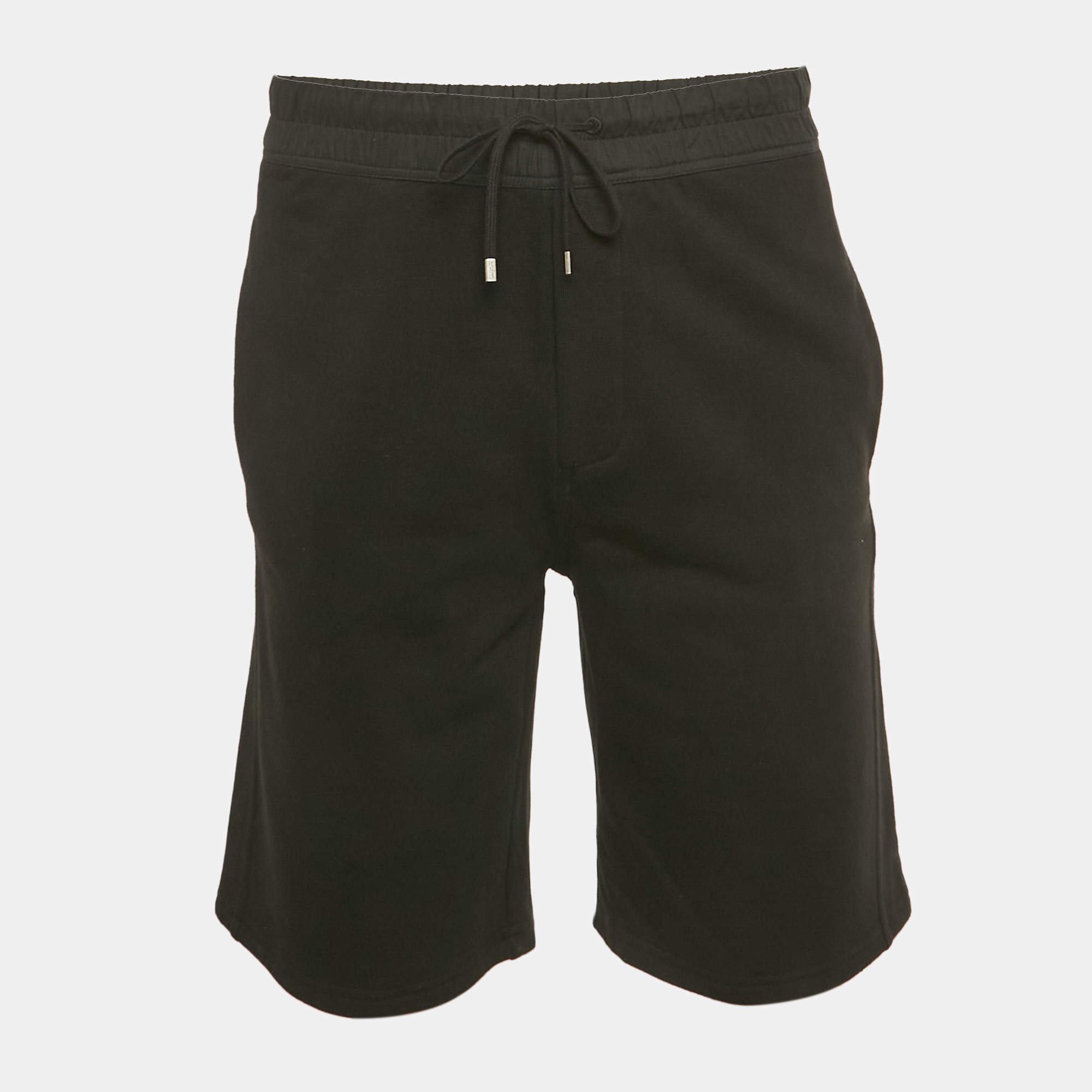 Pre Owned Saint Laurent Paris Black Cotton Shorts XL