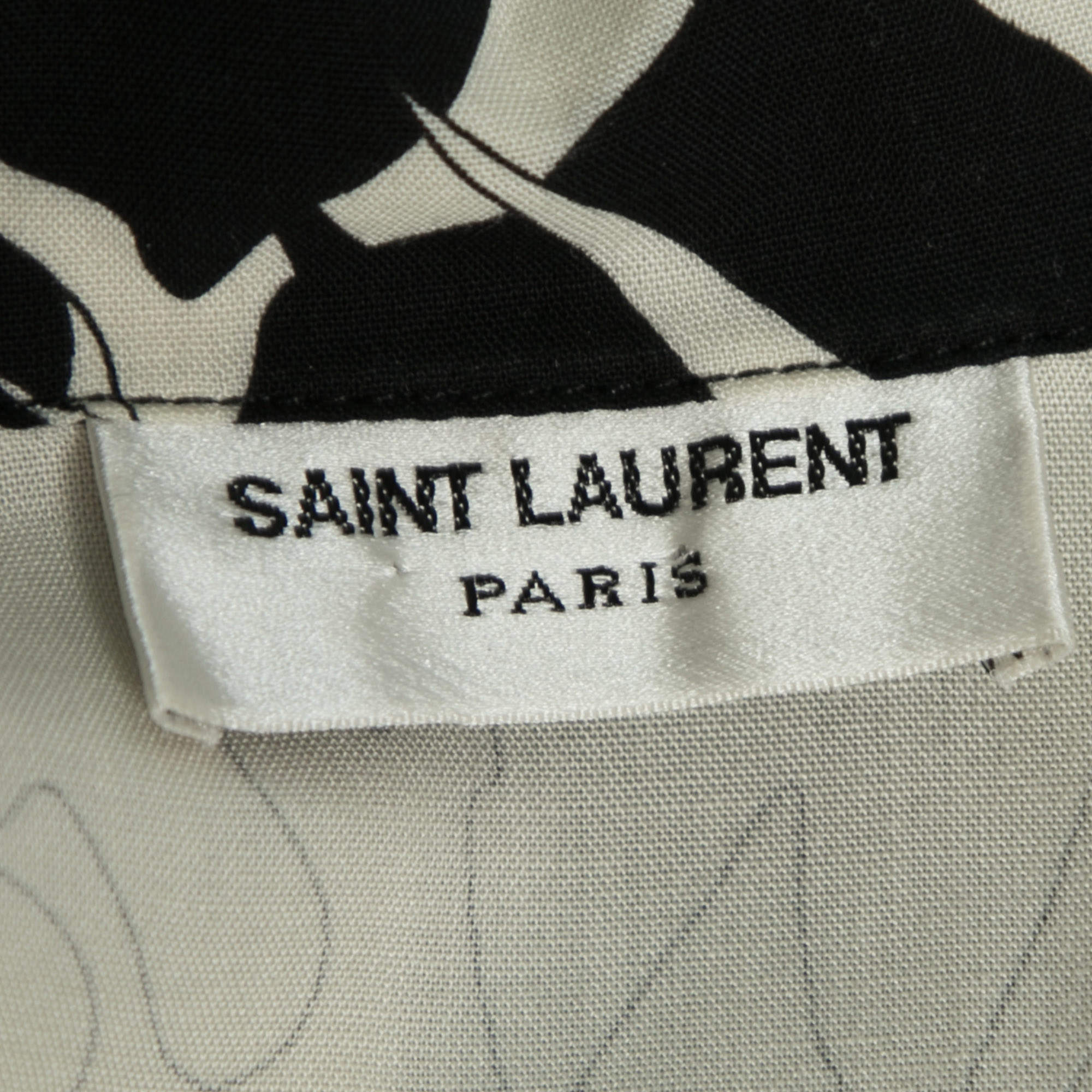 Saint Laurent Tiger-print Silk-crepe De Chine Shirt In Fauve