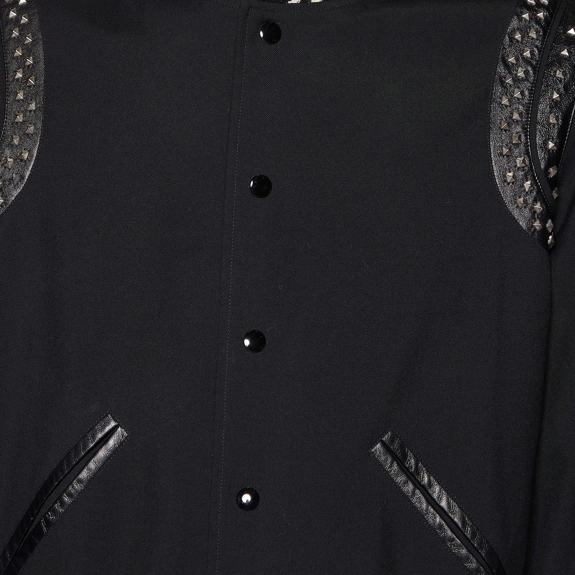 Buy SAINT LAURENT Black Teddy Jacket in Wool for MEN in Bahrain