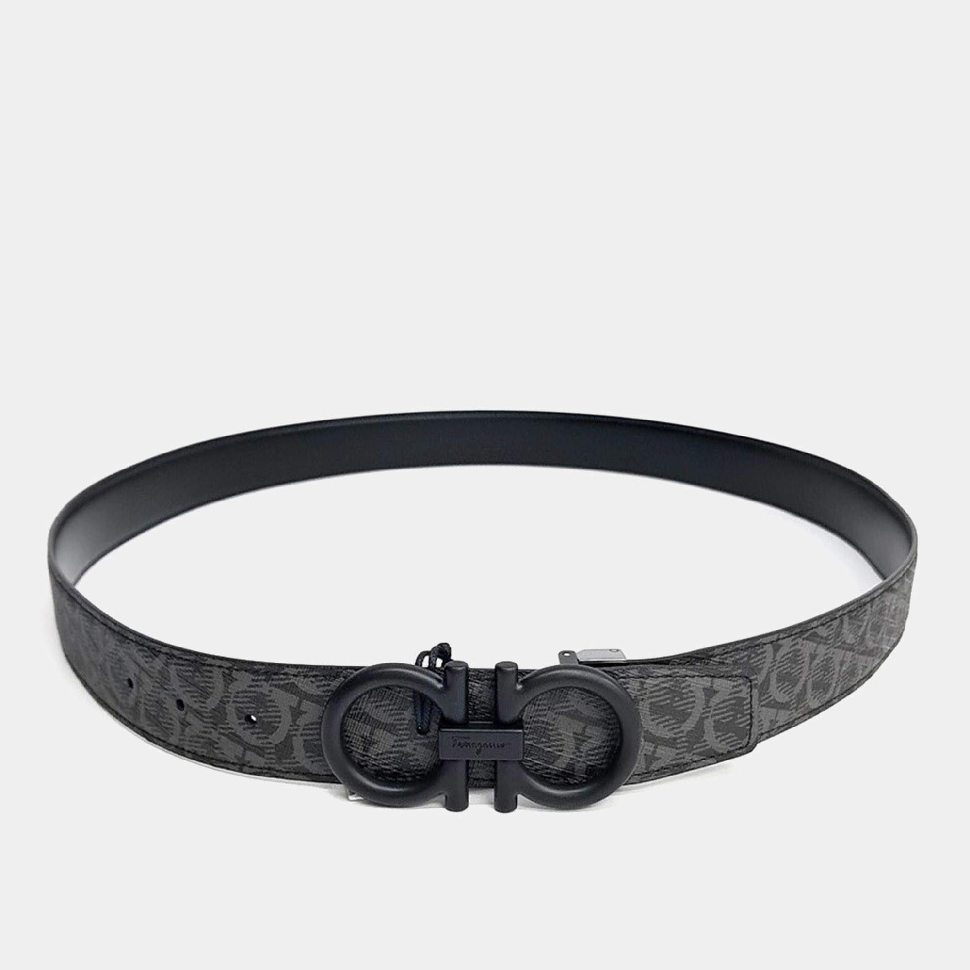 Pre Owned Ferragamo Gancini Reversible Belt