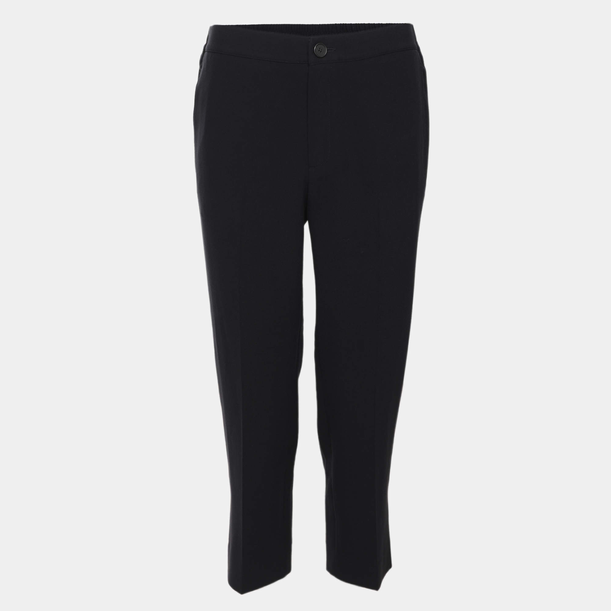 Pre Owned Sandro Navy Blue Jersey Elasticated Pants XL