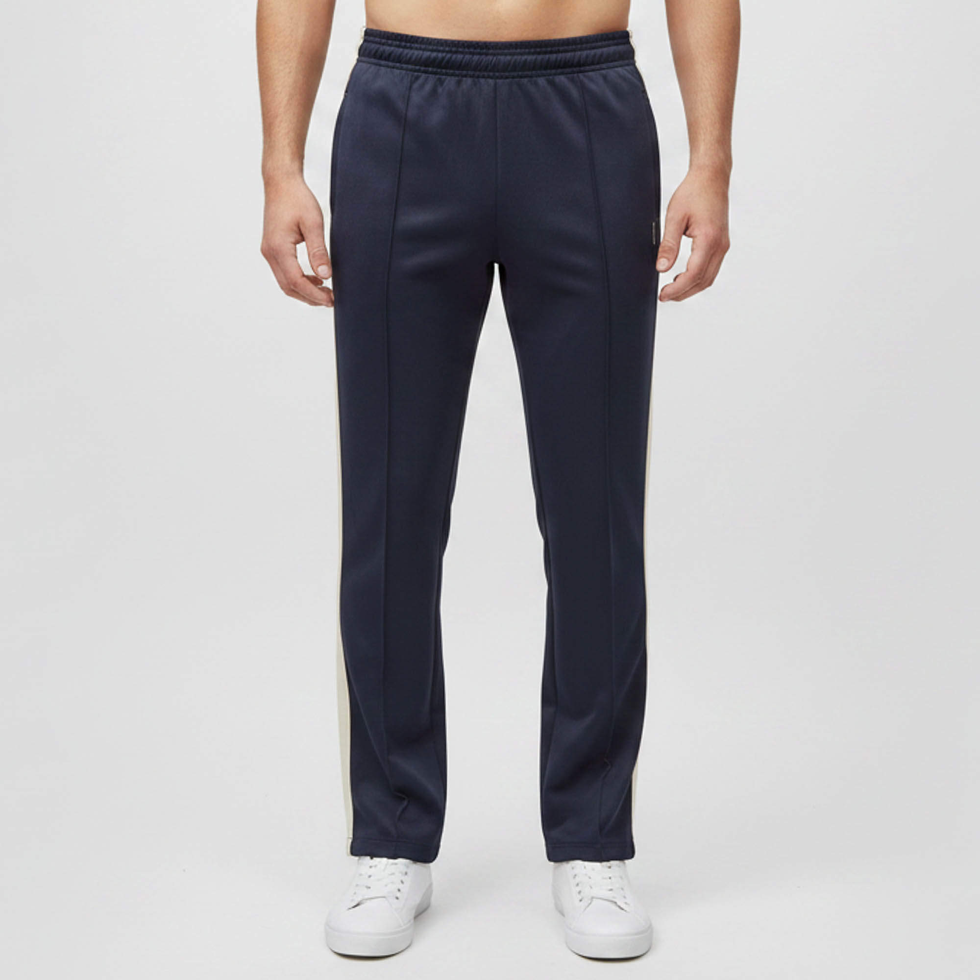 Pre Owned Sandro Teal Blue Side Trim Detail Jersey Jogger Pants M
