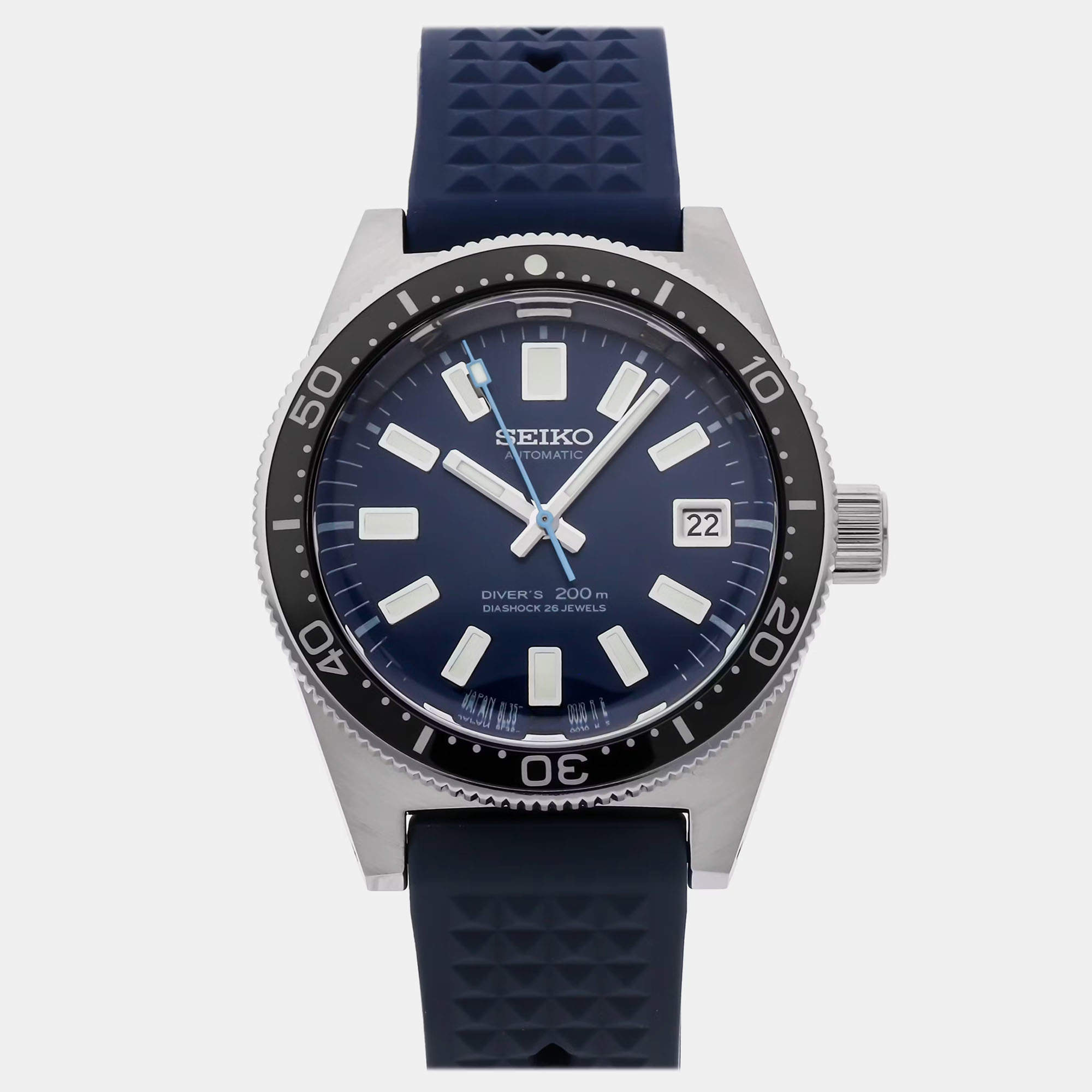 Pre Owned Pre-Owned Seiko Prospex Limited Edition SLA043 Blue Automatic Stainless Steel Men's Wristwatch 39 mm