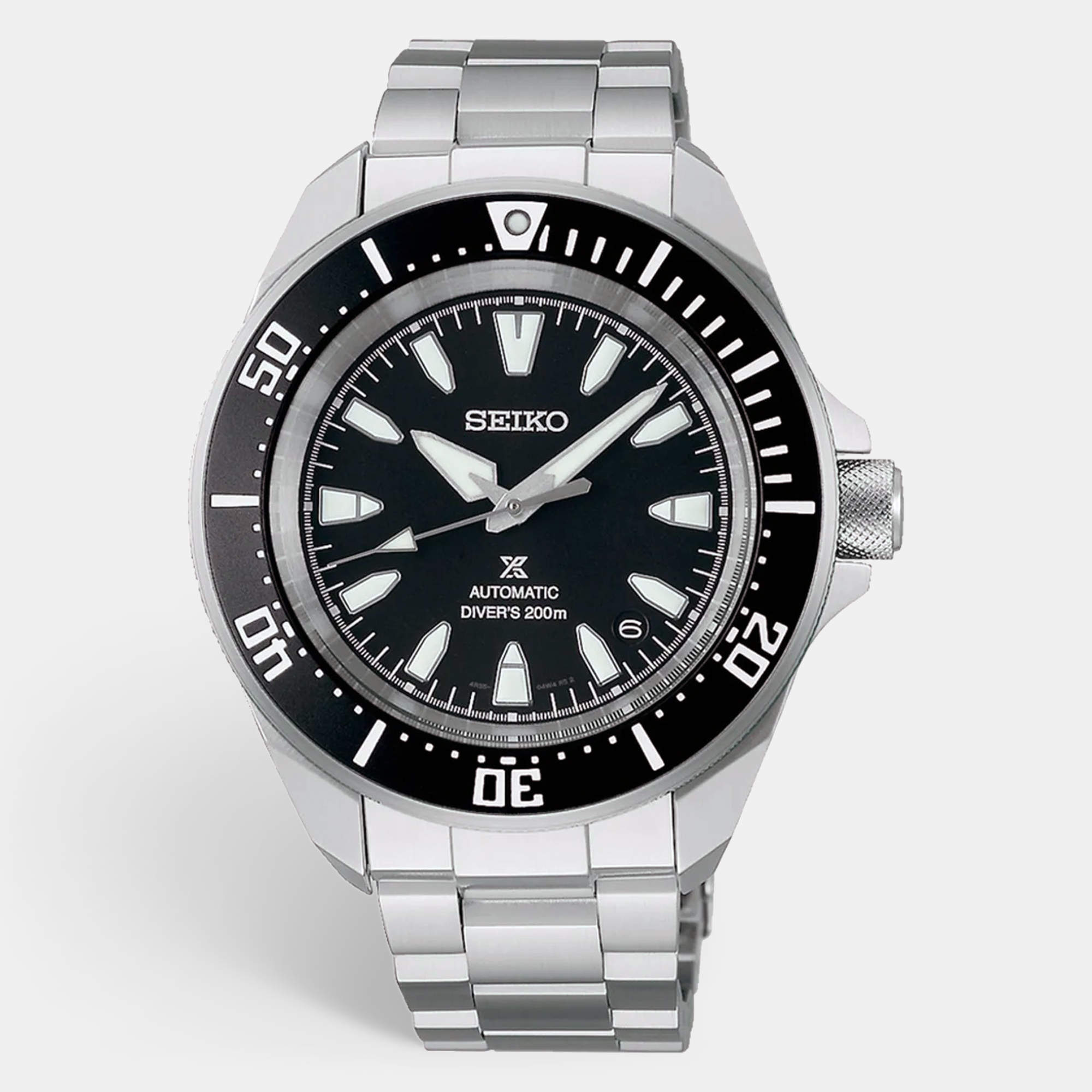 Pre Owned Seiko Prospex SRPL13K1 Black Dial Stainless Steel Men's Wristwatch 41.7 mm