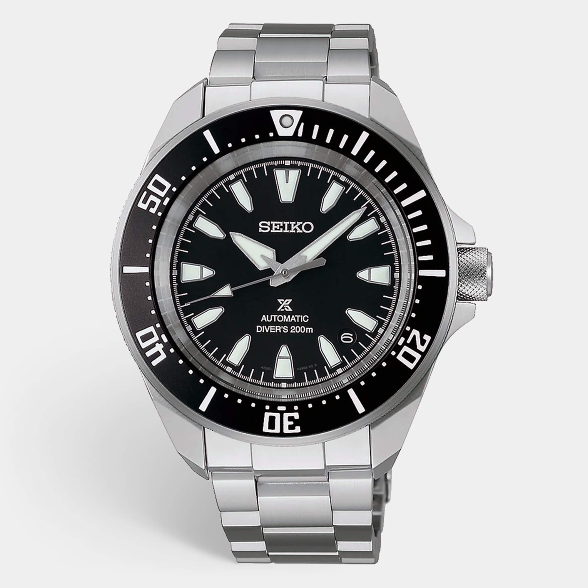 Pre Owned Seiko Prospex SRPL13K1 Black Dial Stainless Steel Men's Wristwatch 41.7 mm