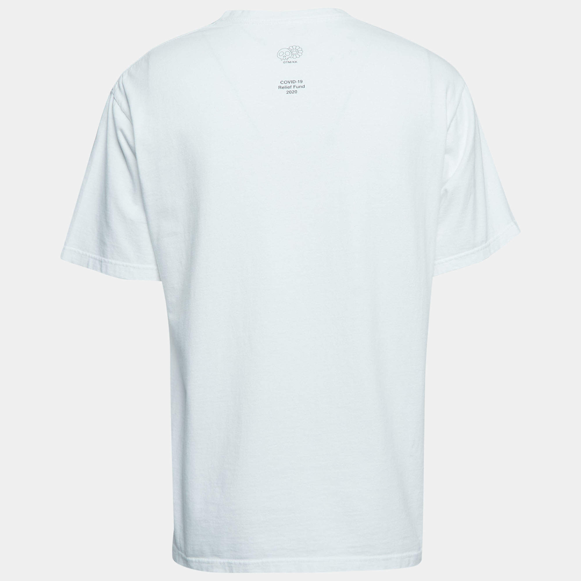 Supreme White Cotton Logo Printed Crew Neck Long Sleeve T-Shirts L Supreme  | The Luxury Closet
