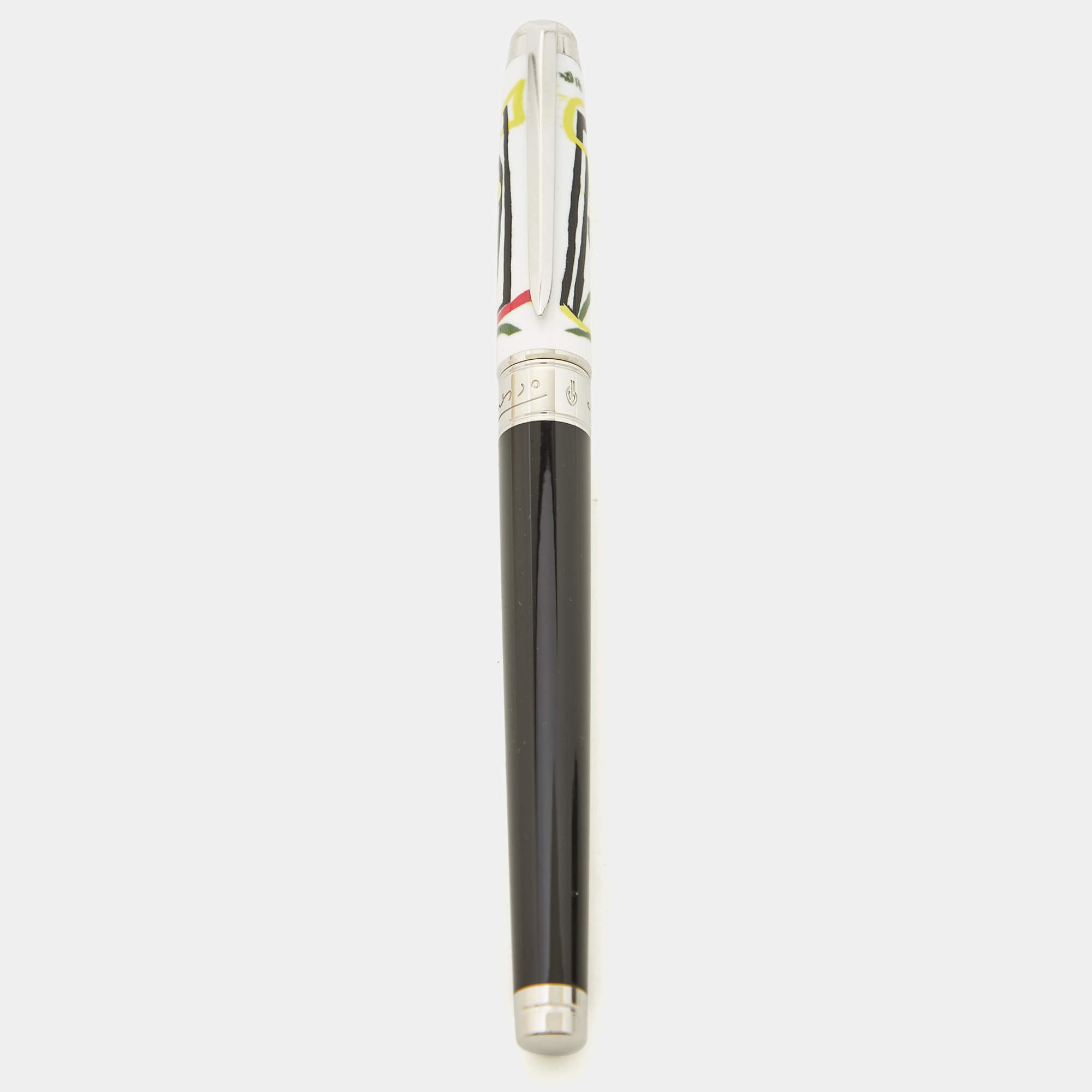 S.T. Dupont  D Large 'Picasso' Limited Edition Lacquer Silver Tone Multifunction Pen