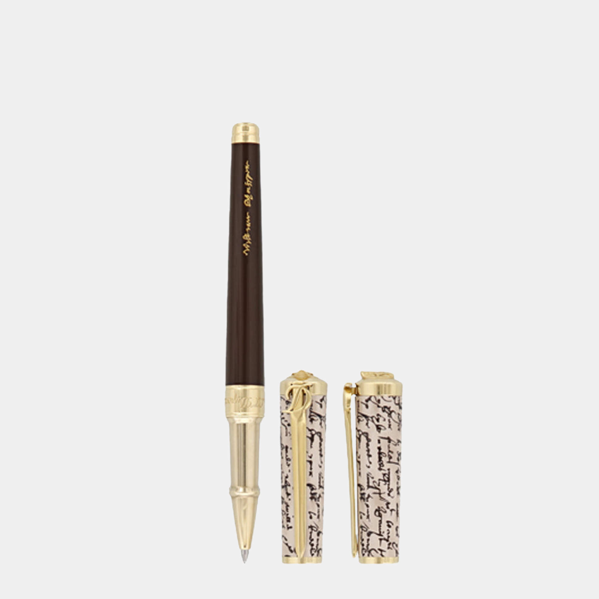 S.T. Dupont Brown Steel; Lacquer 292103  Pens