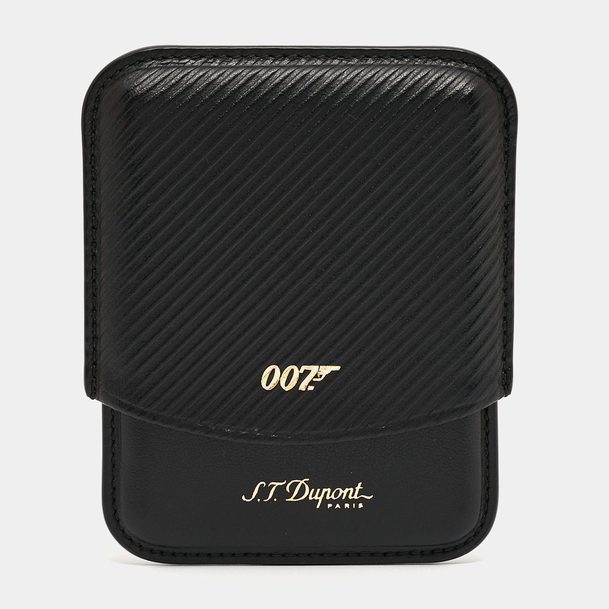 S.T. Dupont Black Leather James Bond 007 Cigarette Case