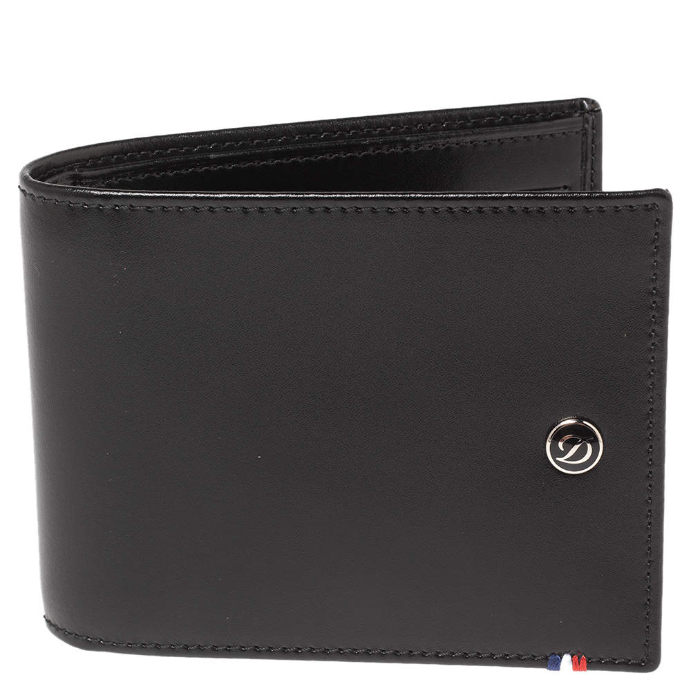 S.T Dupont Black Leather D Line Elysee 6CC Bifold Wallet S.T. Dupont ...