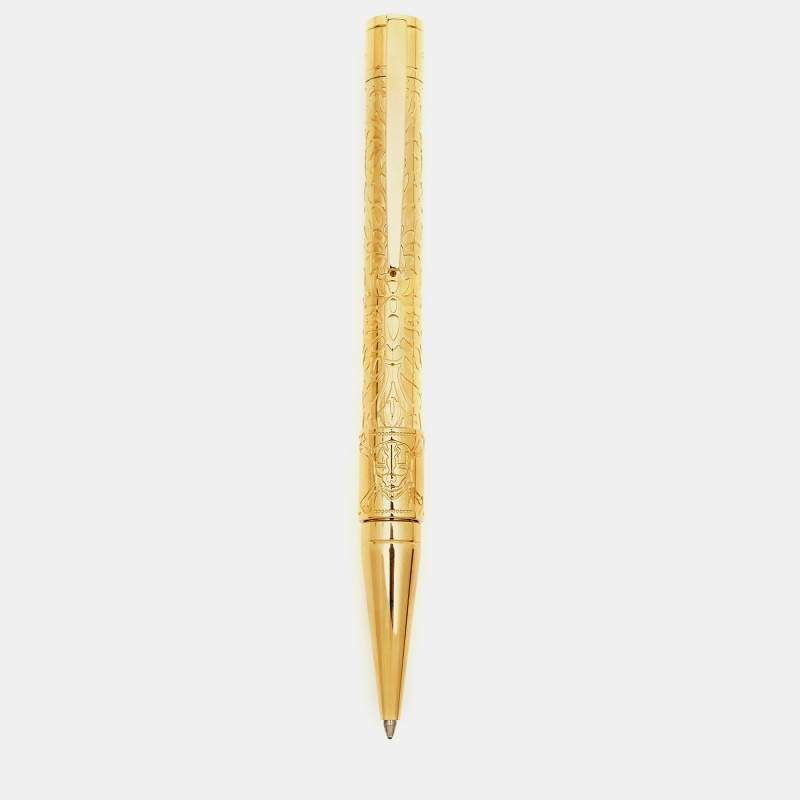 S.T. Dupont Pirates of the Caribbean Gold Tone Pen Set