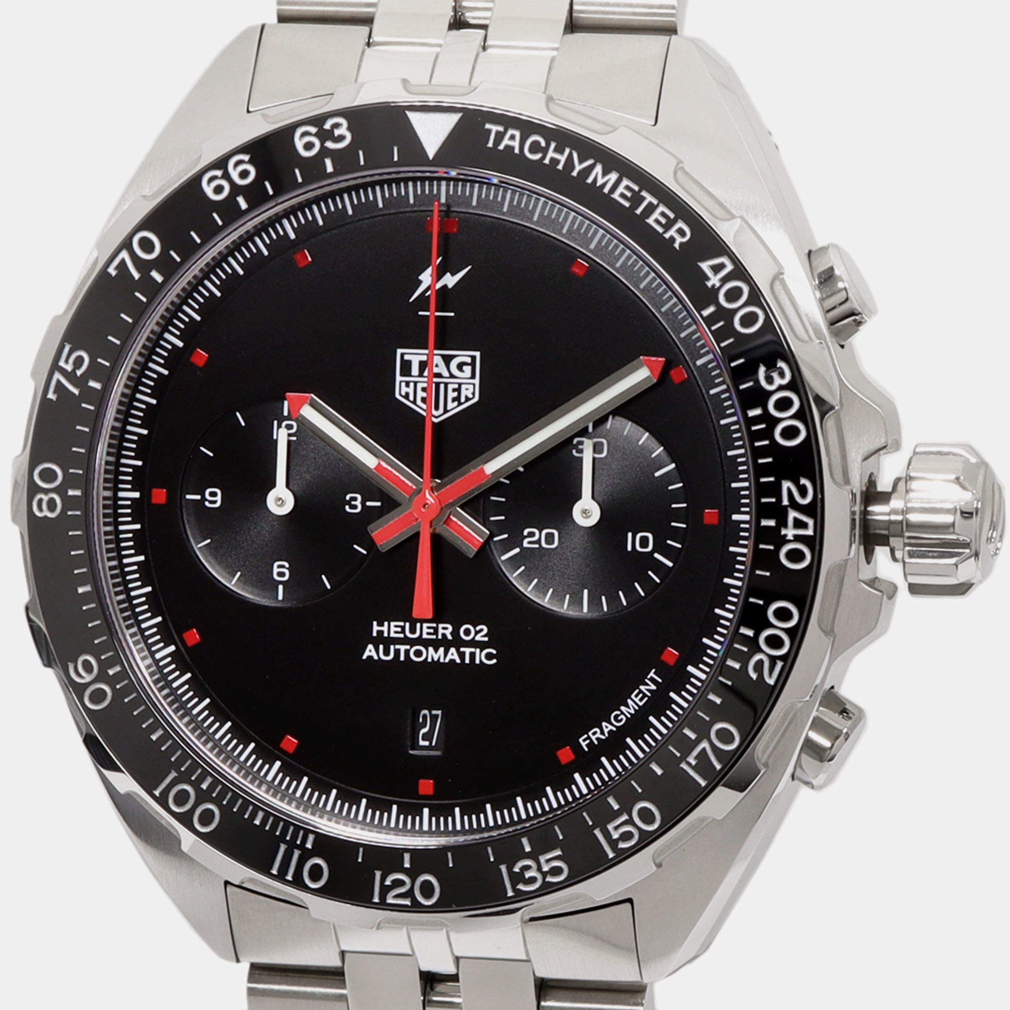 Tag Heuer Black Stainless Steel Formula 1 CAZ201A  Automatic Men's Wristwatch 45 mm