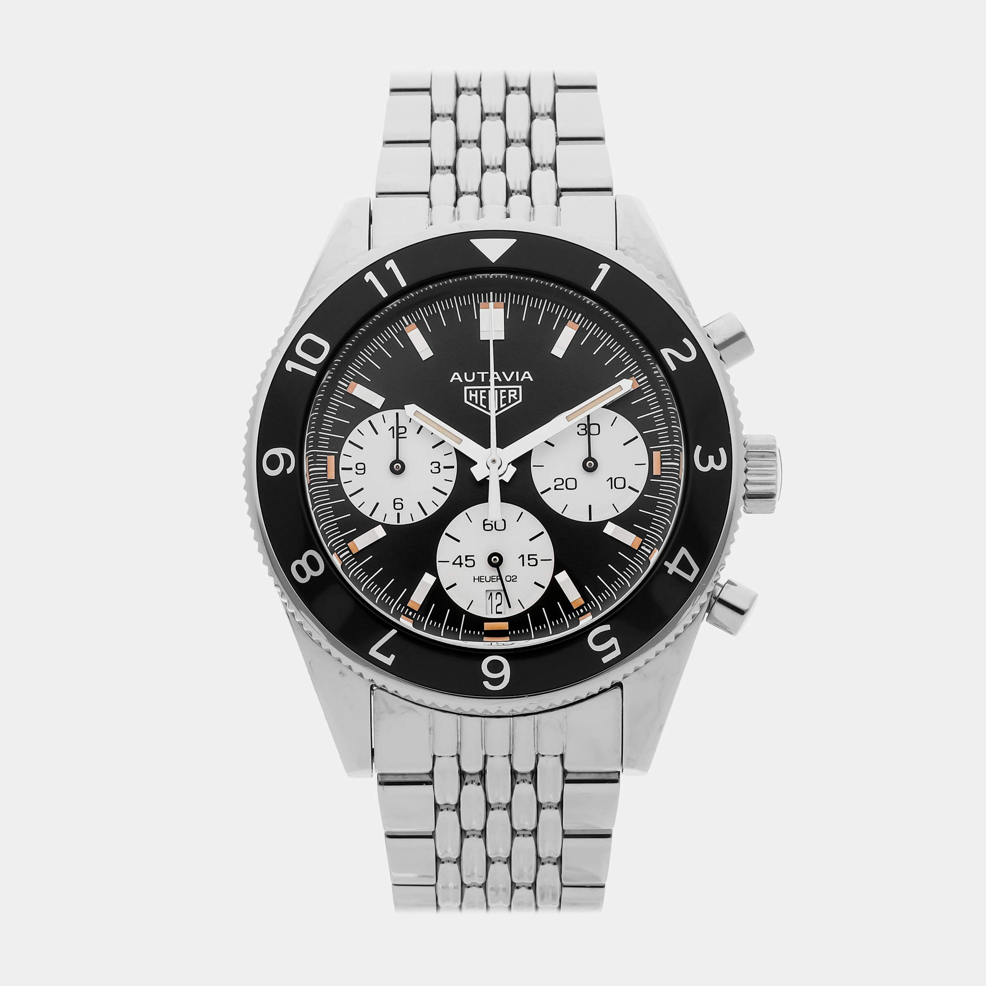 Tag Heuer Heuer Heritage Autavia Chronograph Calibre Heuer 02 CBE2110.BA0687 42 mm Automatic Chronograph Men's Wristwatch 42MM