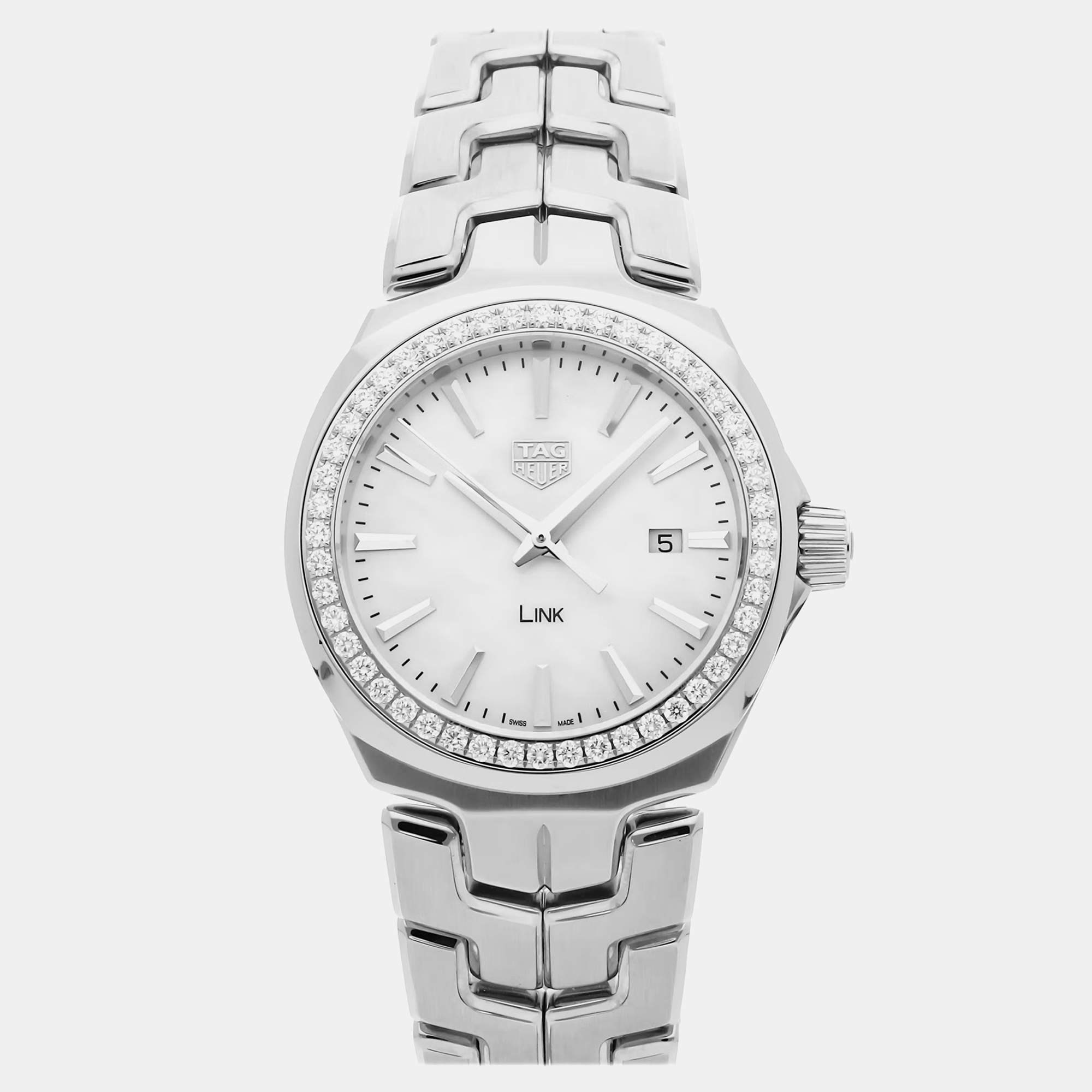 Tag Heuer Link WBC1314.BA0600 Quartz Men's Wristwatch 32MM