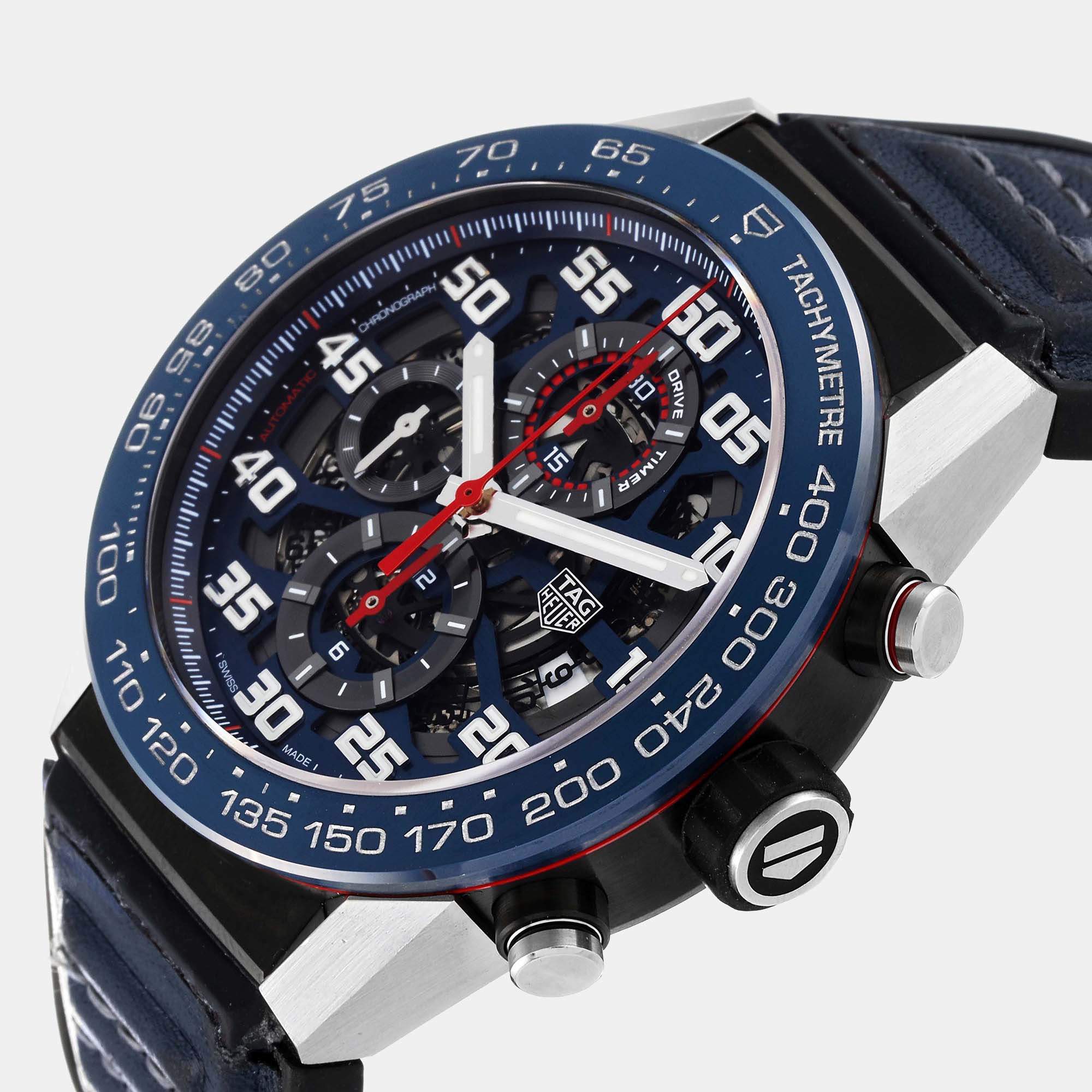 Tag Heuer Blue Stainless Steel Carrera CAR2A1N Automatic Men s