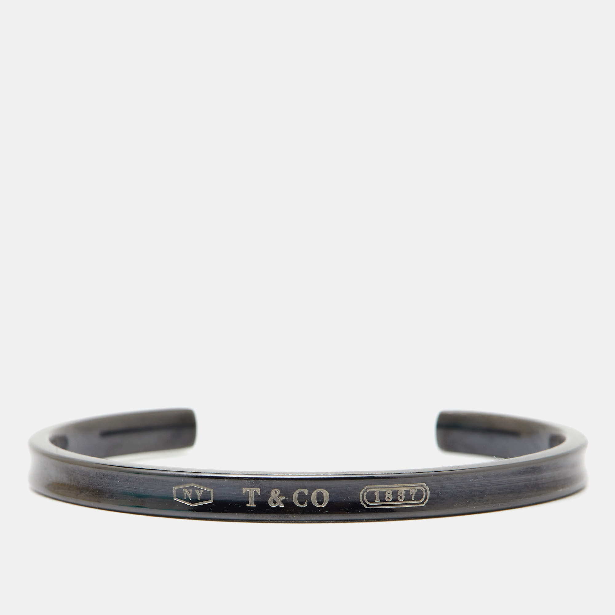 Tiffany & Co. T & Co. 1837 Titanium Cuff Bracelet