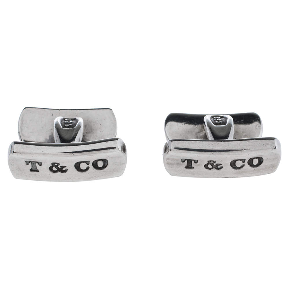 Pre Owned Tiffany & Co. Sterling Silver Classic Cufflinks