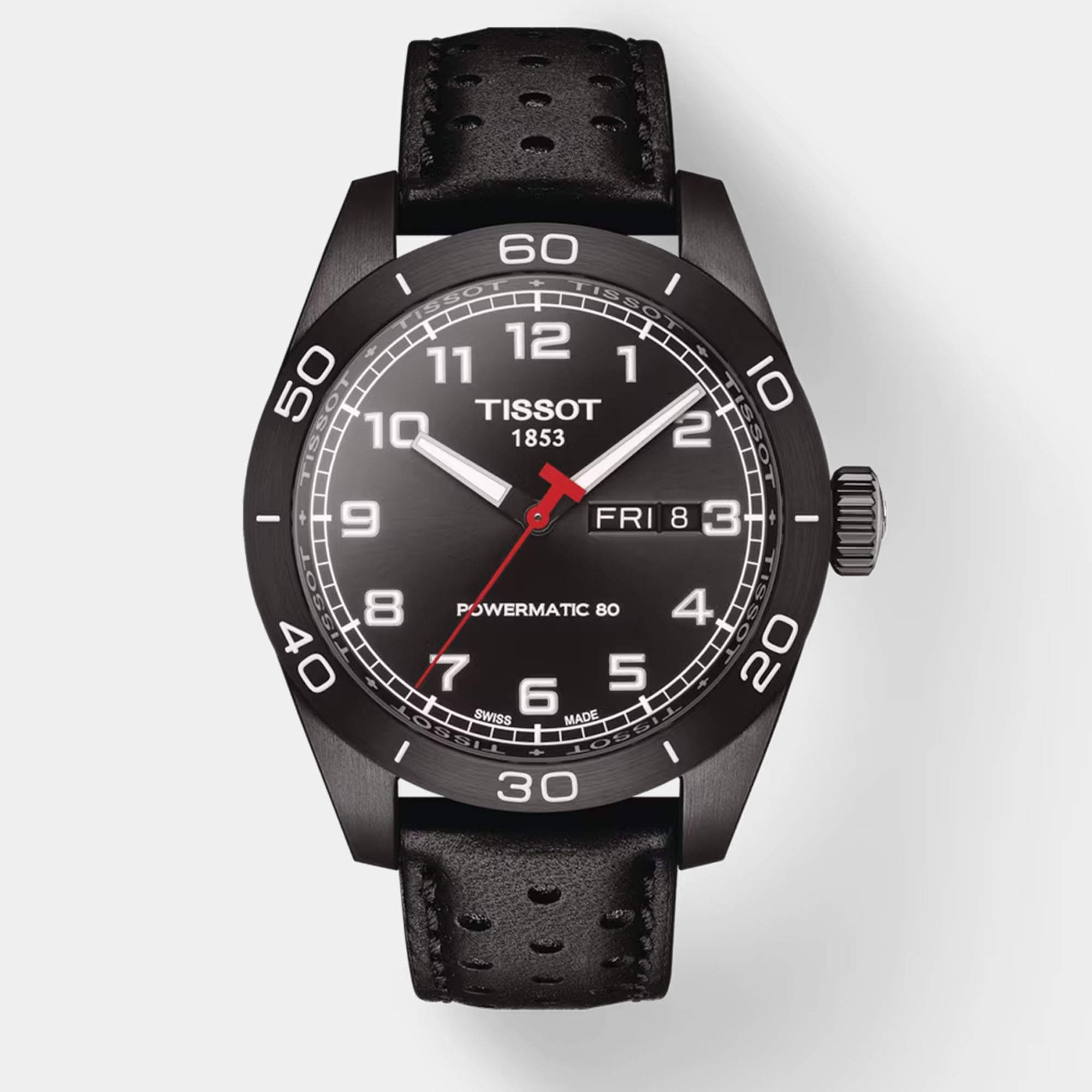 Tissot Prs 516 Powermatic 80 T131.430.36.052.00 Black Leather watch