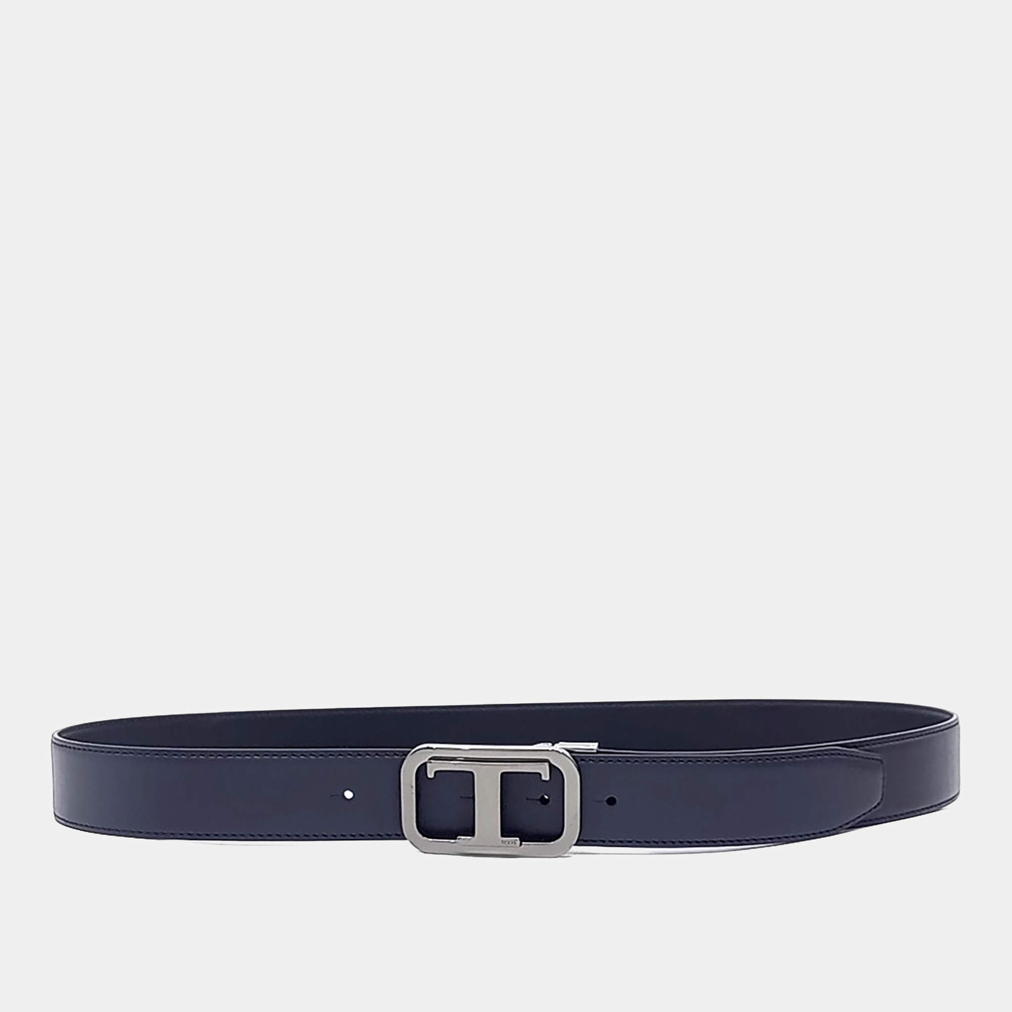 مملوكة مسبقًا Tod's Leather Navy Blue belt