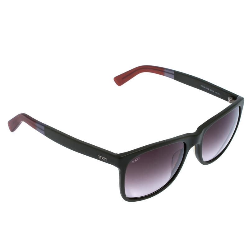 Tod's Green Gradient TO191 Square Sunglasses