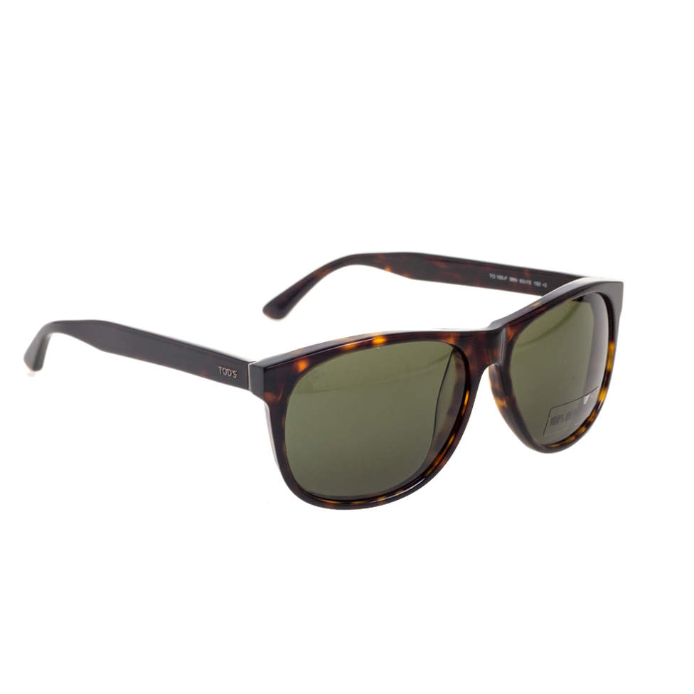 Tod's Brown Havana TO 165-F Square Sunglasses