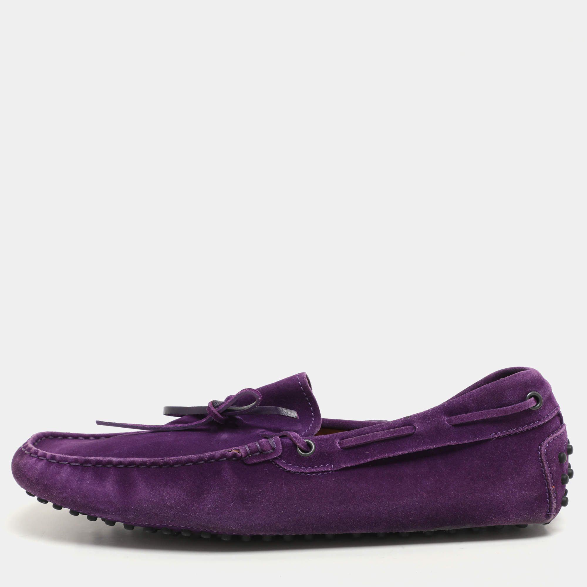 Tod's Purple Suede Loafers Size 42.5