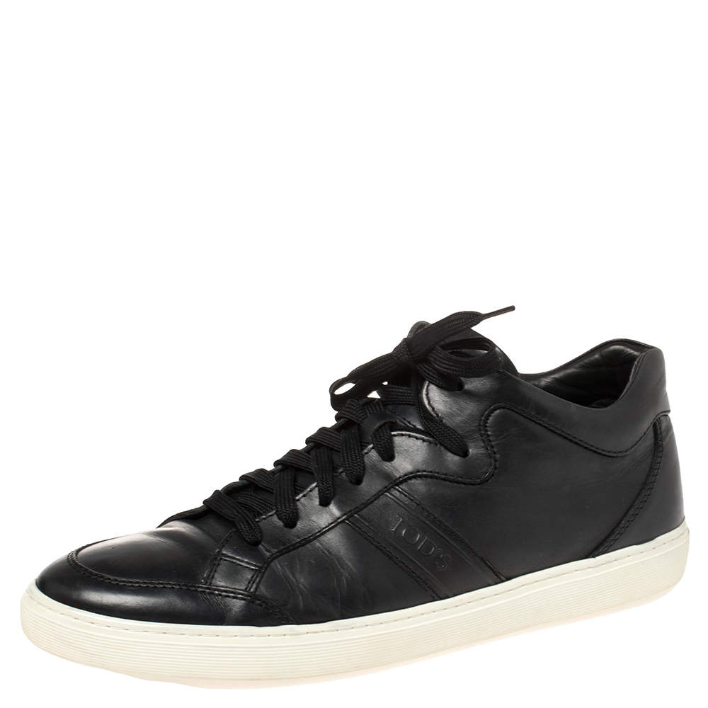 Pre Owned حذاء رياضي تودز أزرق كحلي بعنق منخفض مقاس 44.5