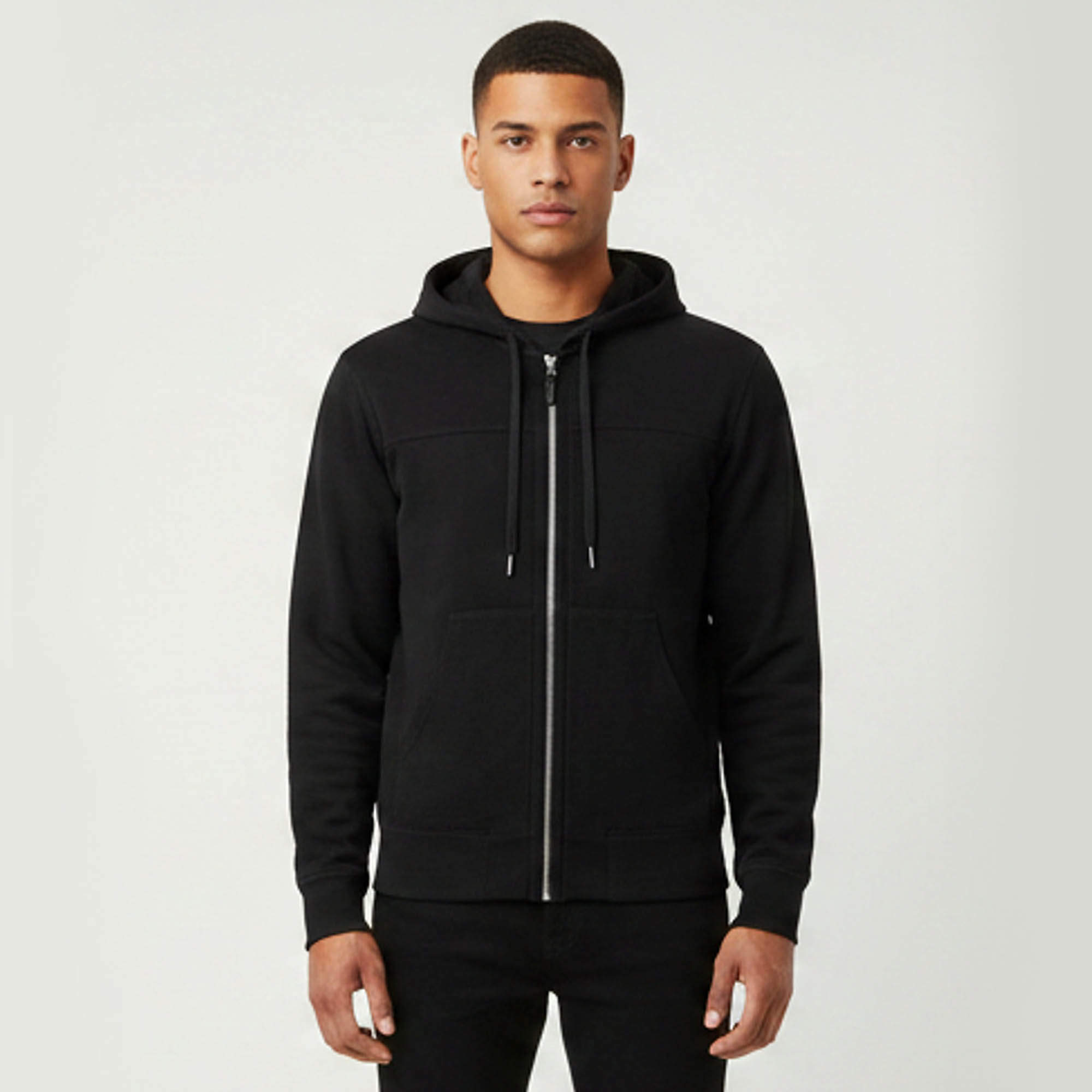 Pre Owned Tom Ford Black Suede and Knit Hooded Jacket S