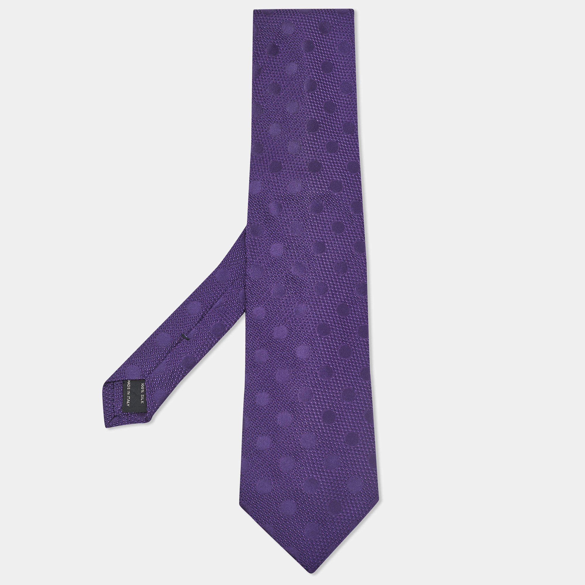 Tom Ford Purple Silk Jacquard Traditional Tie