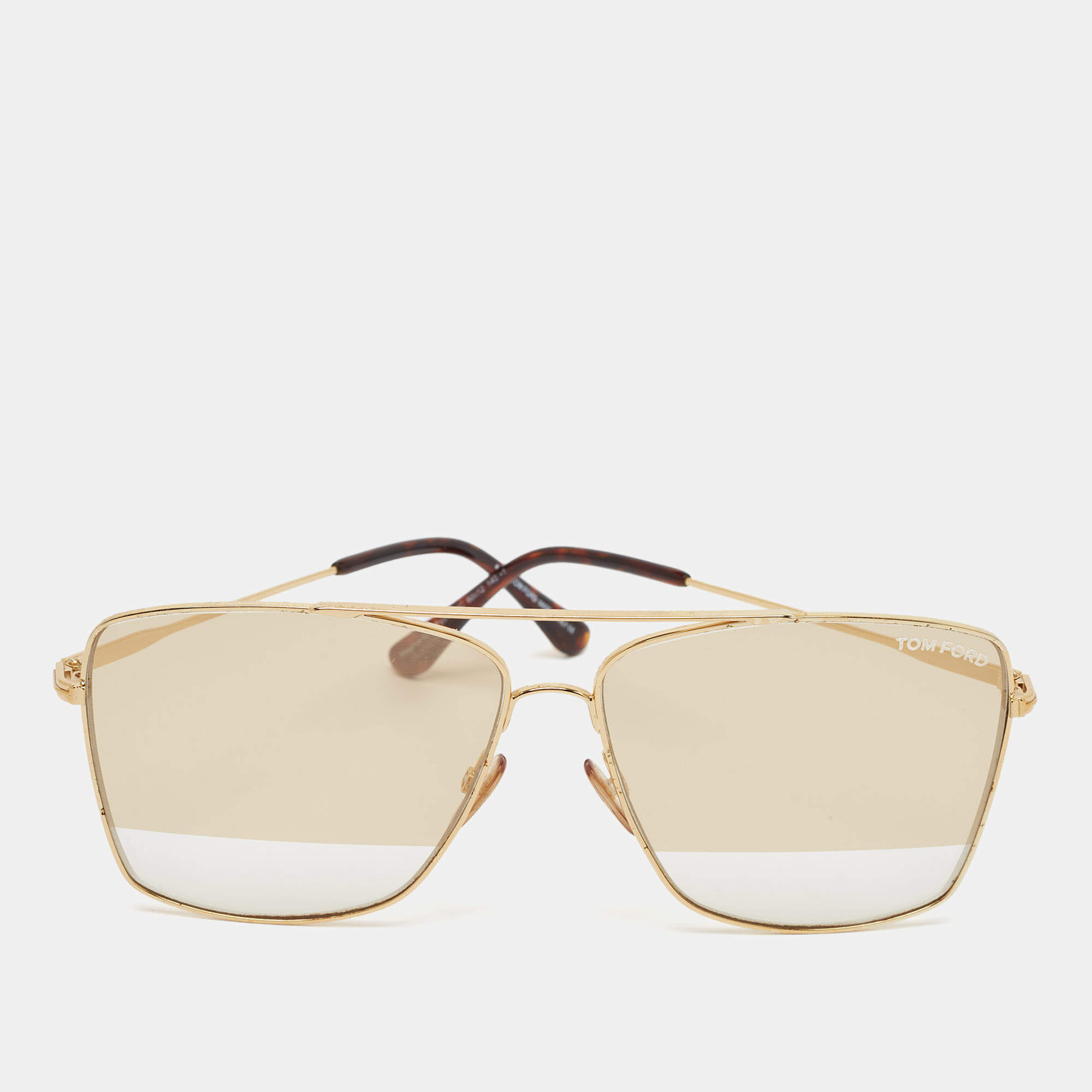 Tom Ford Gold/Brown Gradient Magnus 02 TF 651 Aviator Sunglasses