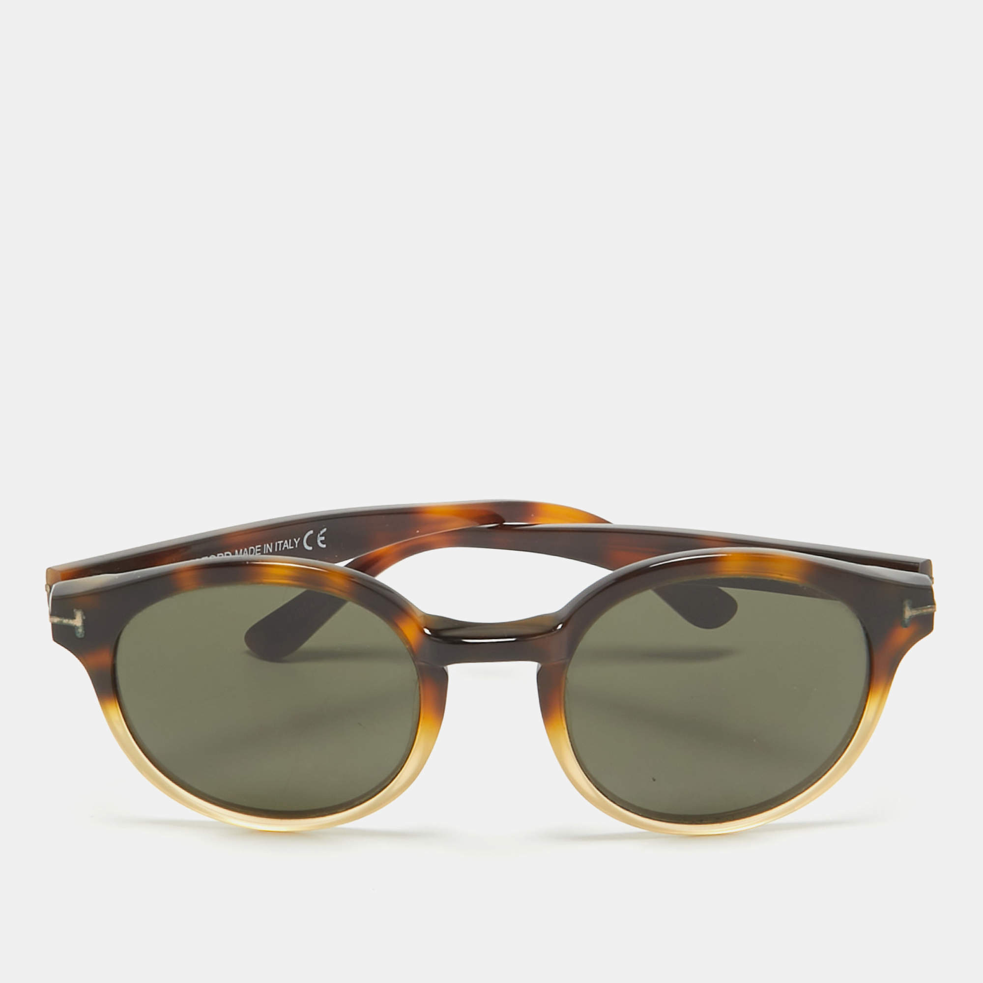 Tom Ford Brown/Black TF400 Lucho Round Sunglasses