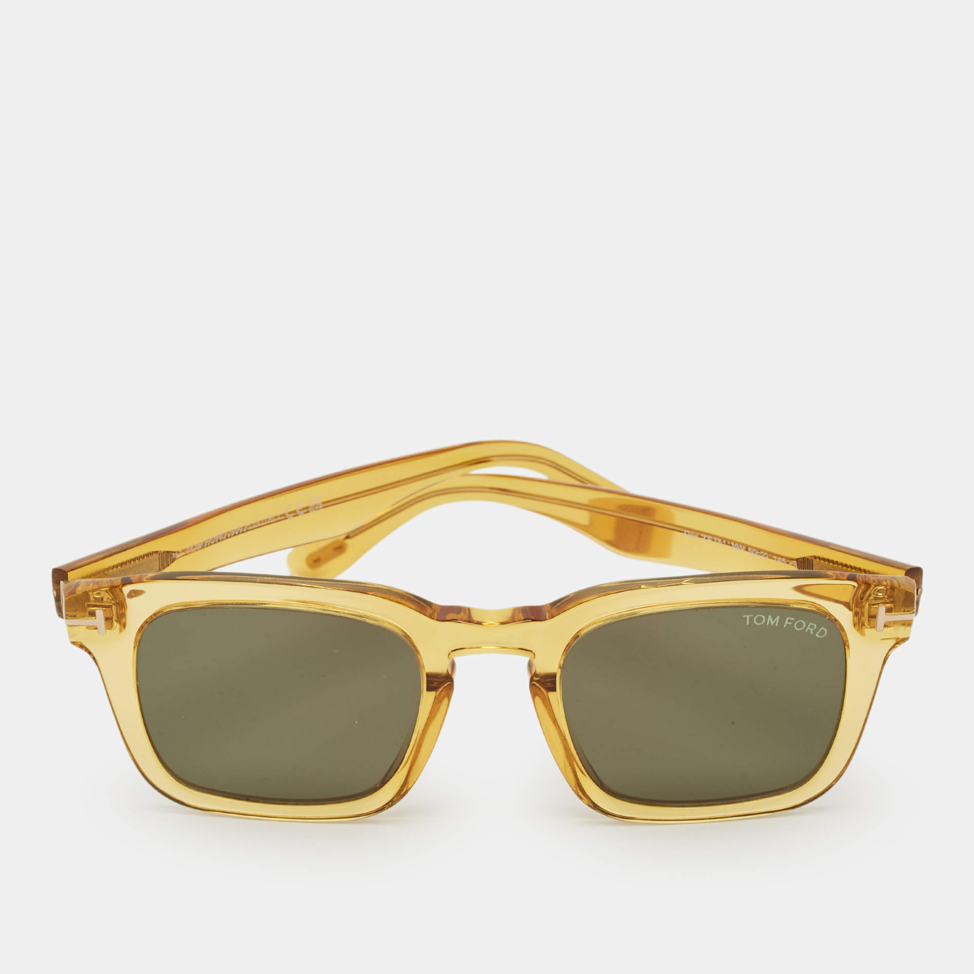 مملوكة مسبقًا Tom Ford Clear Yellow/Transparent Dax Sunglasses