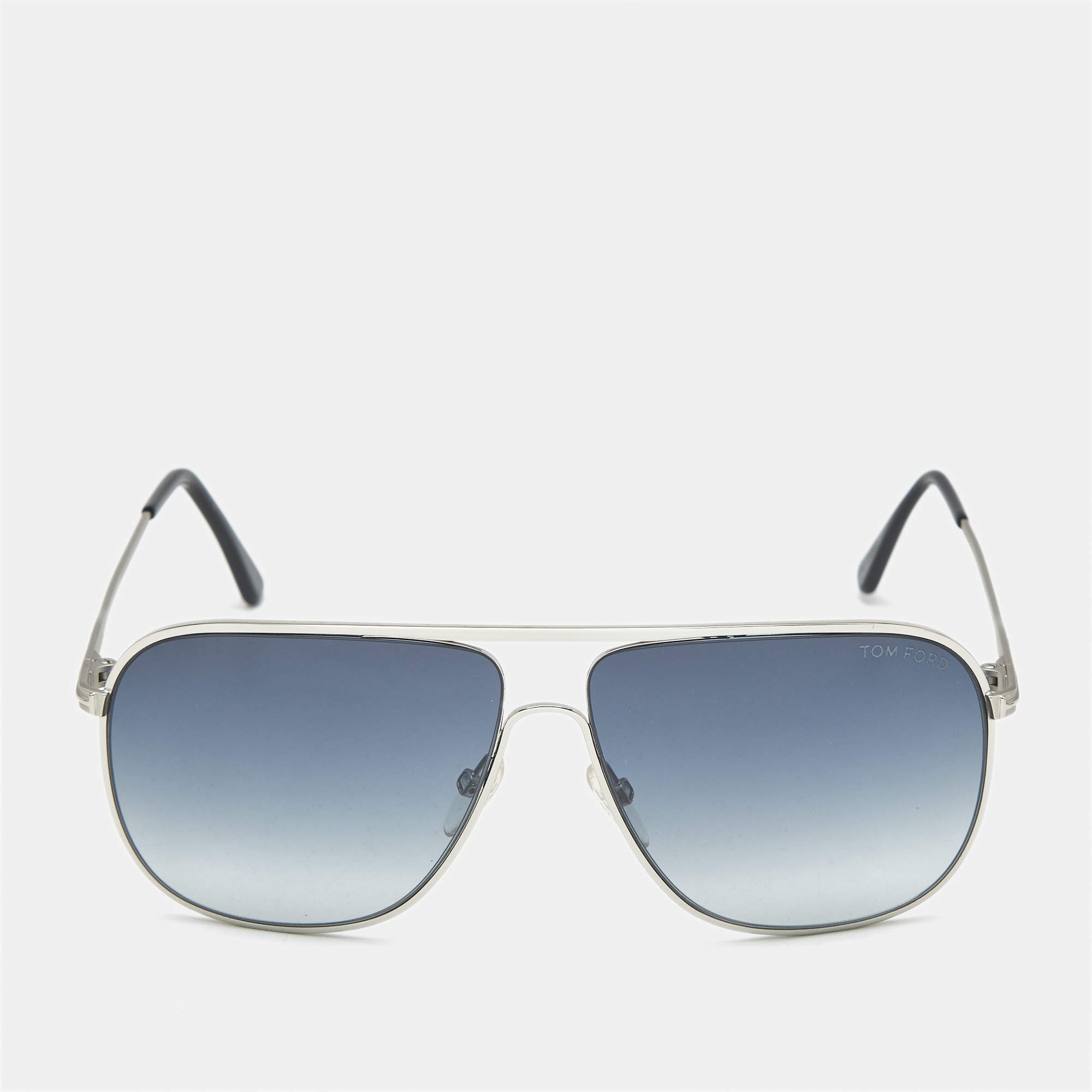 Pre Owned Tom Ford Black Gradient TF 451 Dominic Aviator Sunglasses