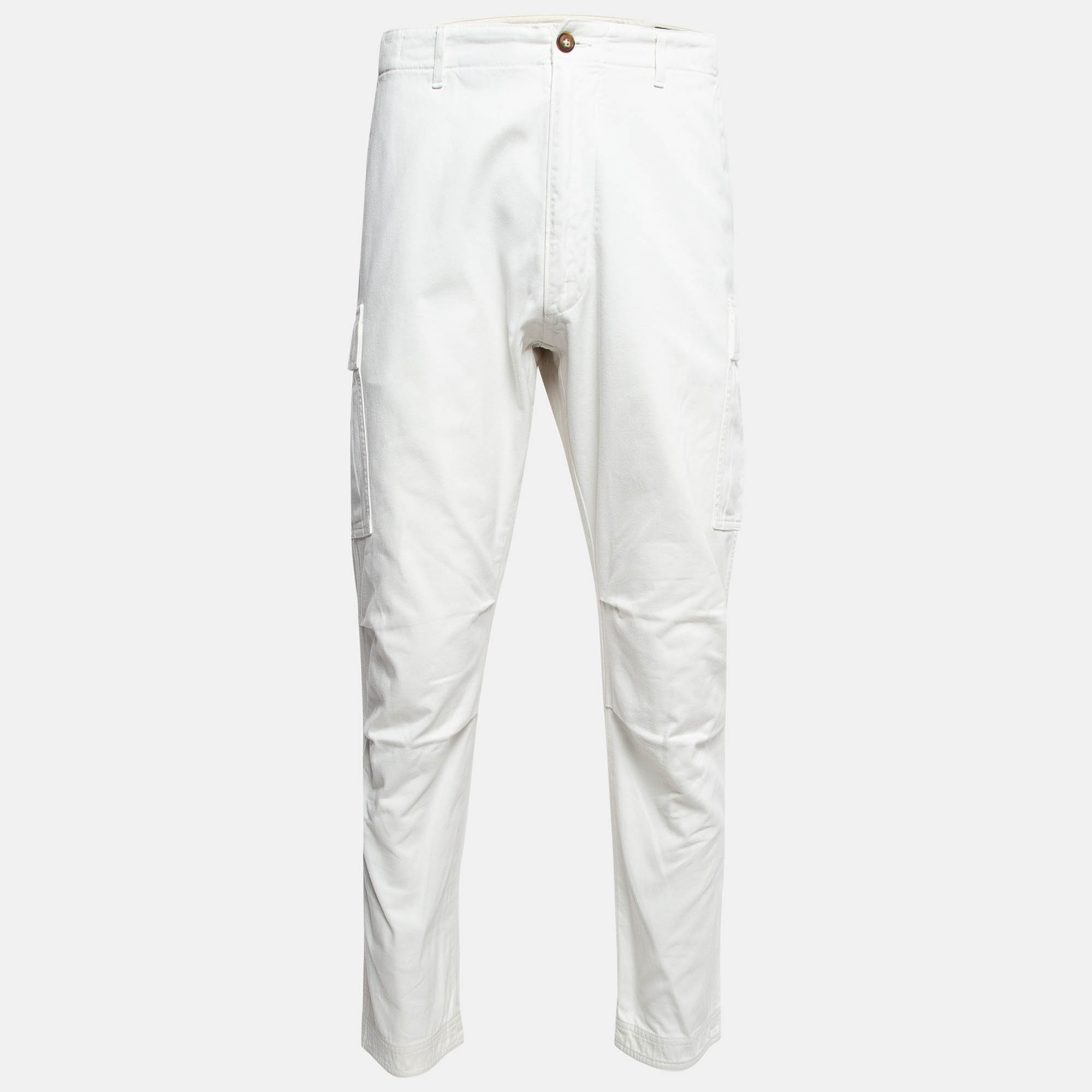 Pre Owned Tom Ford White Cargo Pants XL