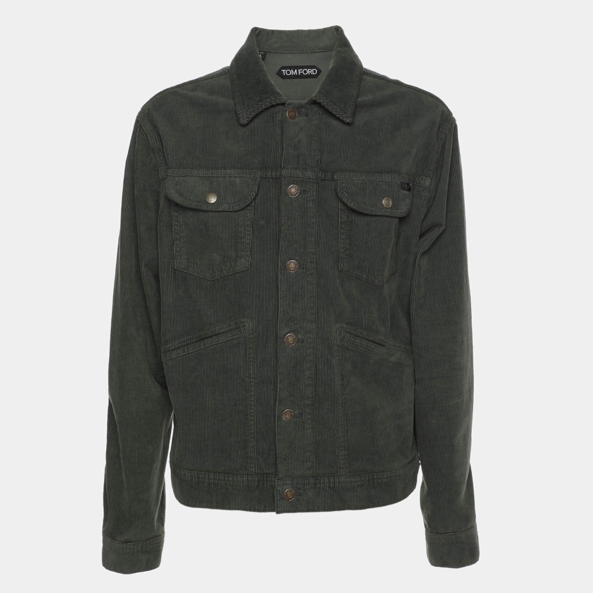 Tom Ford Green Corduroy Jacket L