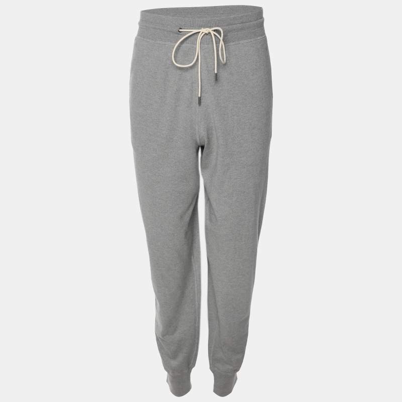 Tom Ford Grey Cotton Knit Jogger L