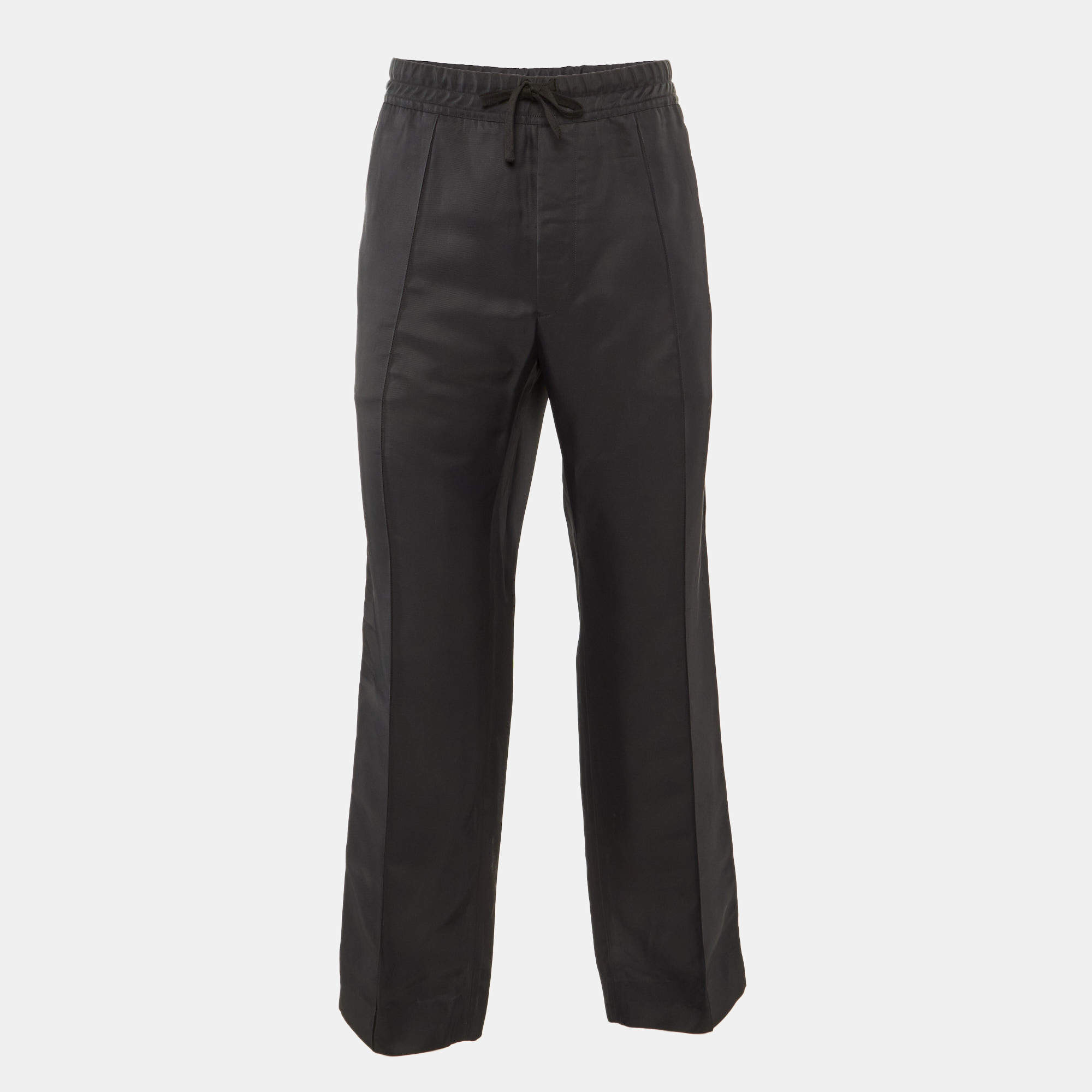 Pre Owned Tom Ford Black Crepe straight Leg Pants XXL