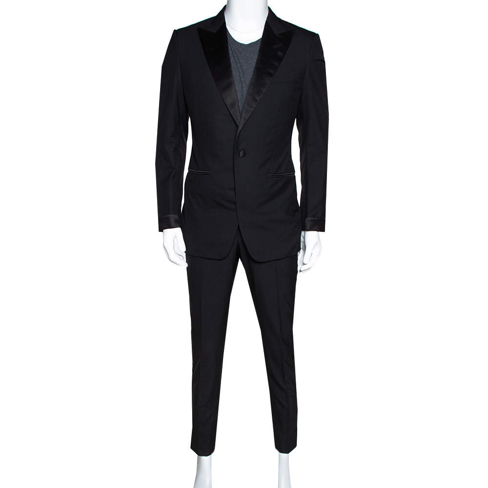 Pre Owned Tom Ford Black Wool O'Connor Tailored Suit M