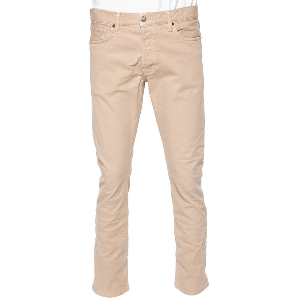 مملوكة مسبقًا بنطلون جينز توم فورد قصة مستقيمة دنيم بيج مقاس كبير